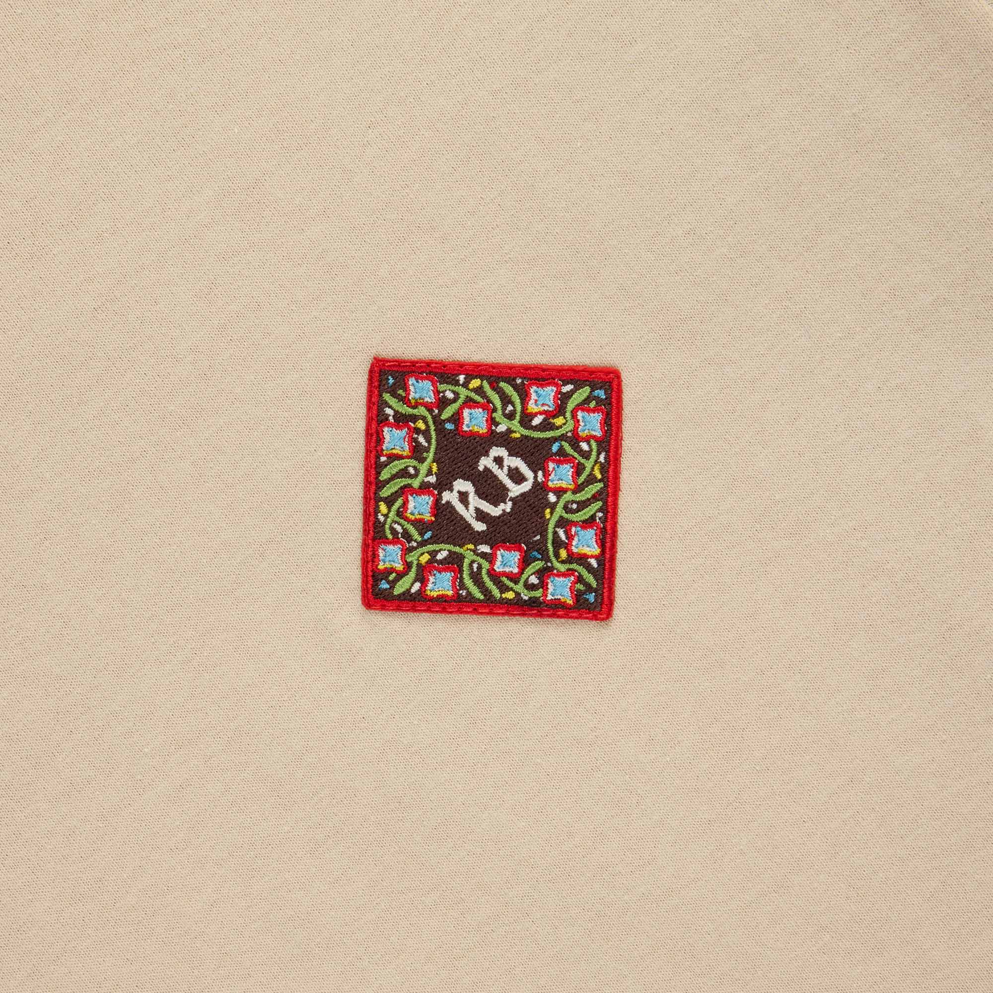 Men's Cotton Patch T-Shirt Beige - Image 2