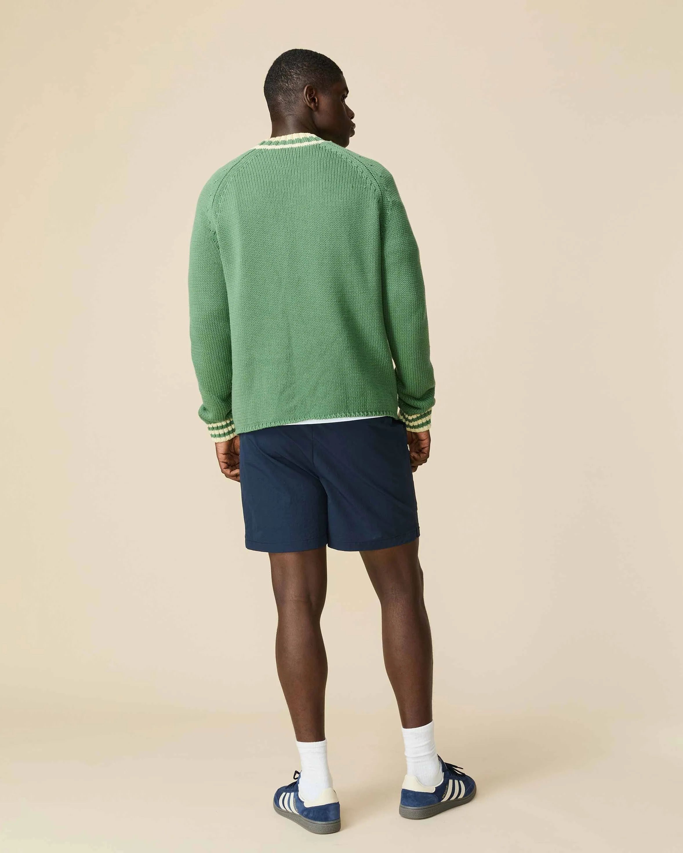 Cotton RB University Sweater Green - Image 6