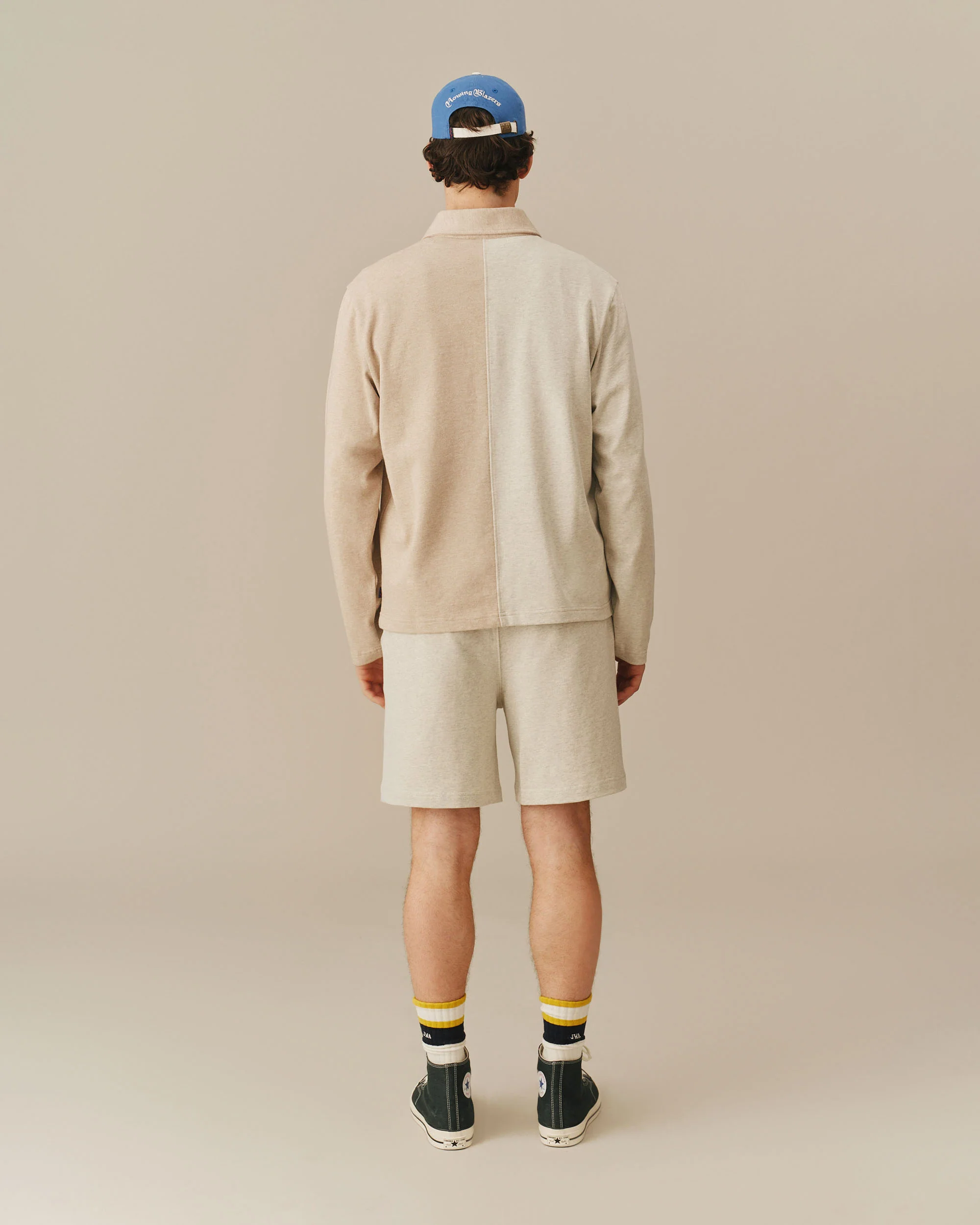 Men's Cotton Rugby Shorts Heather Gray - Image 4