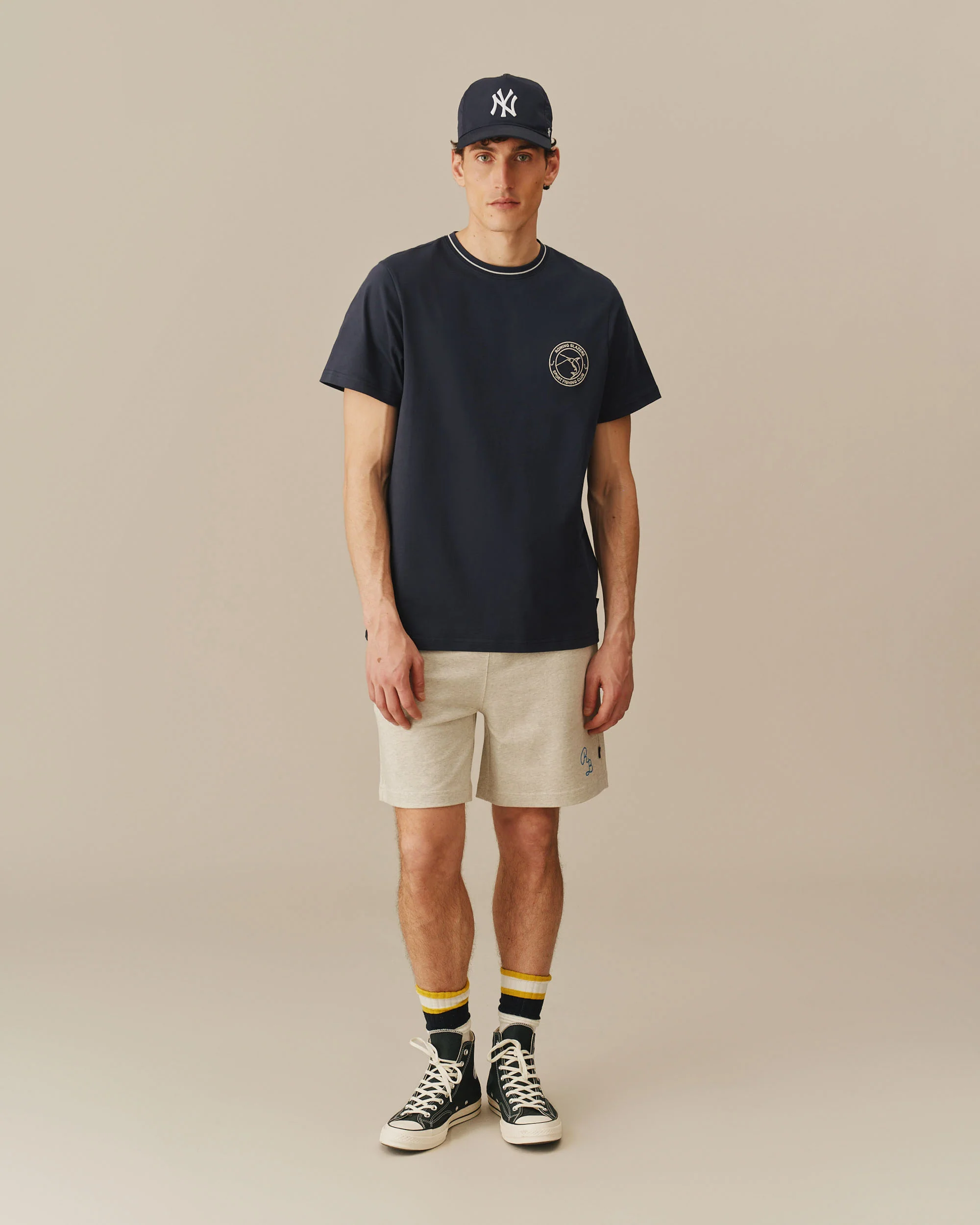 Men's Cotton Rugby Shorts Heather Gray - Image 6