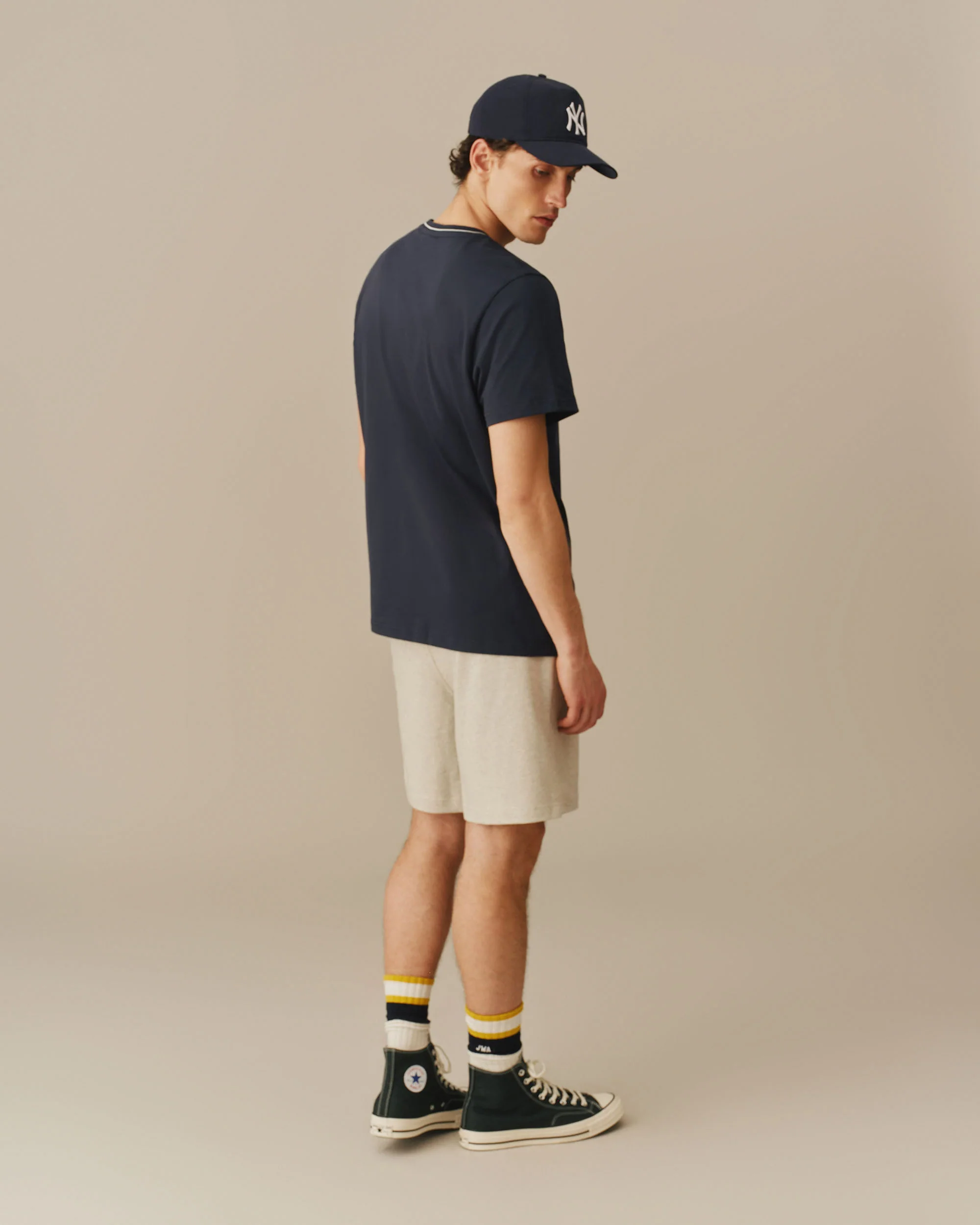 Men's Cotton Rugby Shorts Heather Gray - Image 7