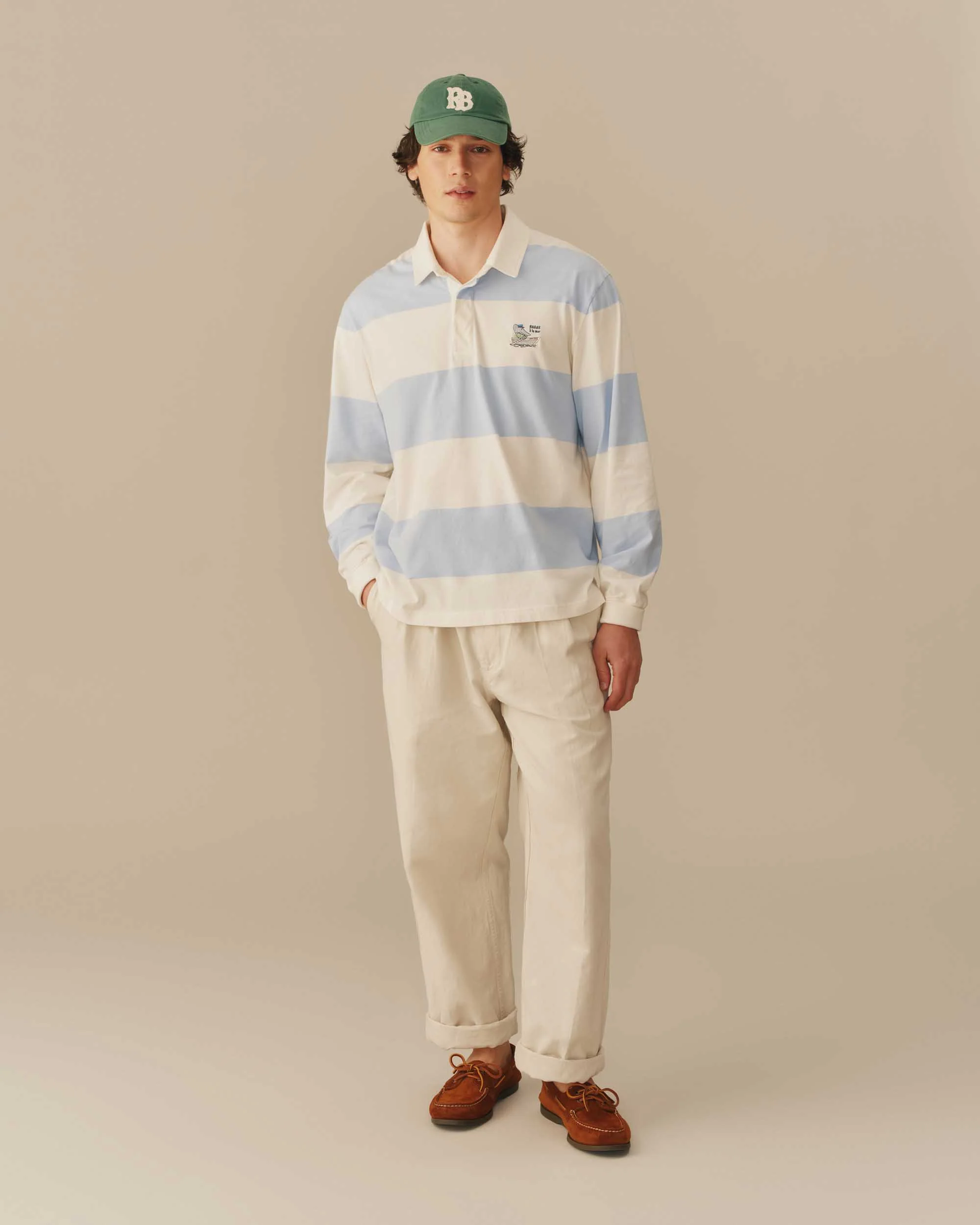 Cotton Sailing Babar Rugby Blue & White - Image 3