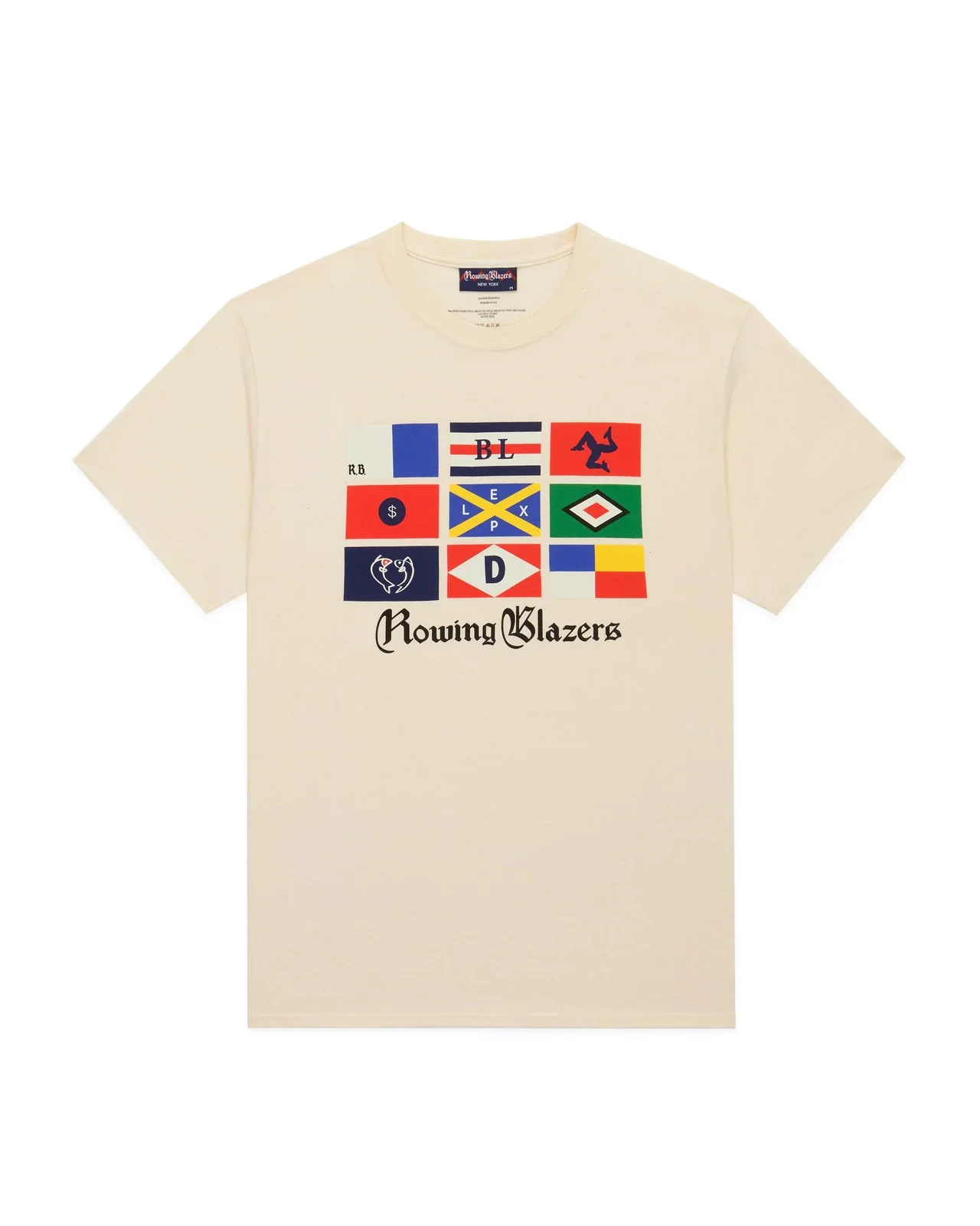 Men's Cotton Sailing Flag T-Shirt White