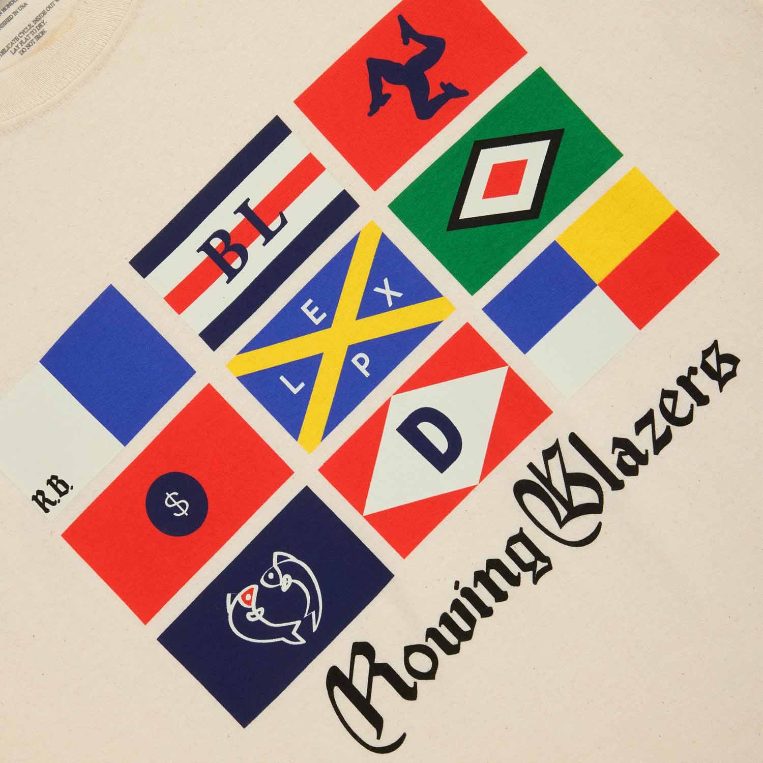 Men's Cotton Sailing Flag T-Shirt White - Image 6