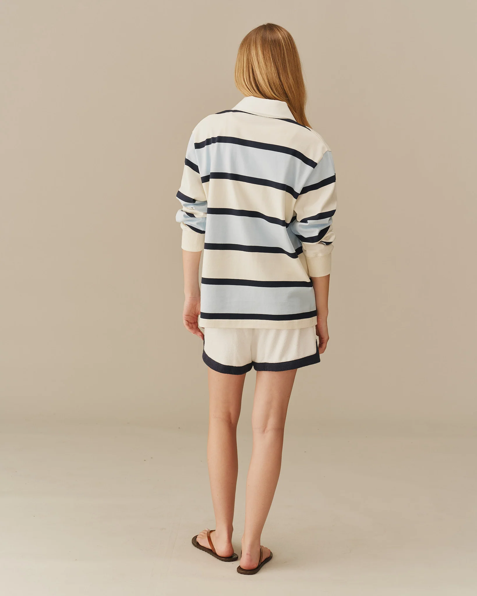 Cotton Striped Winnie-the-Pooh Rugby Blue - Image 9