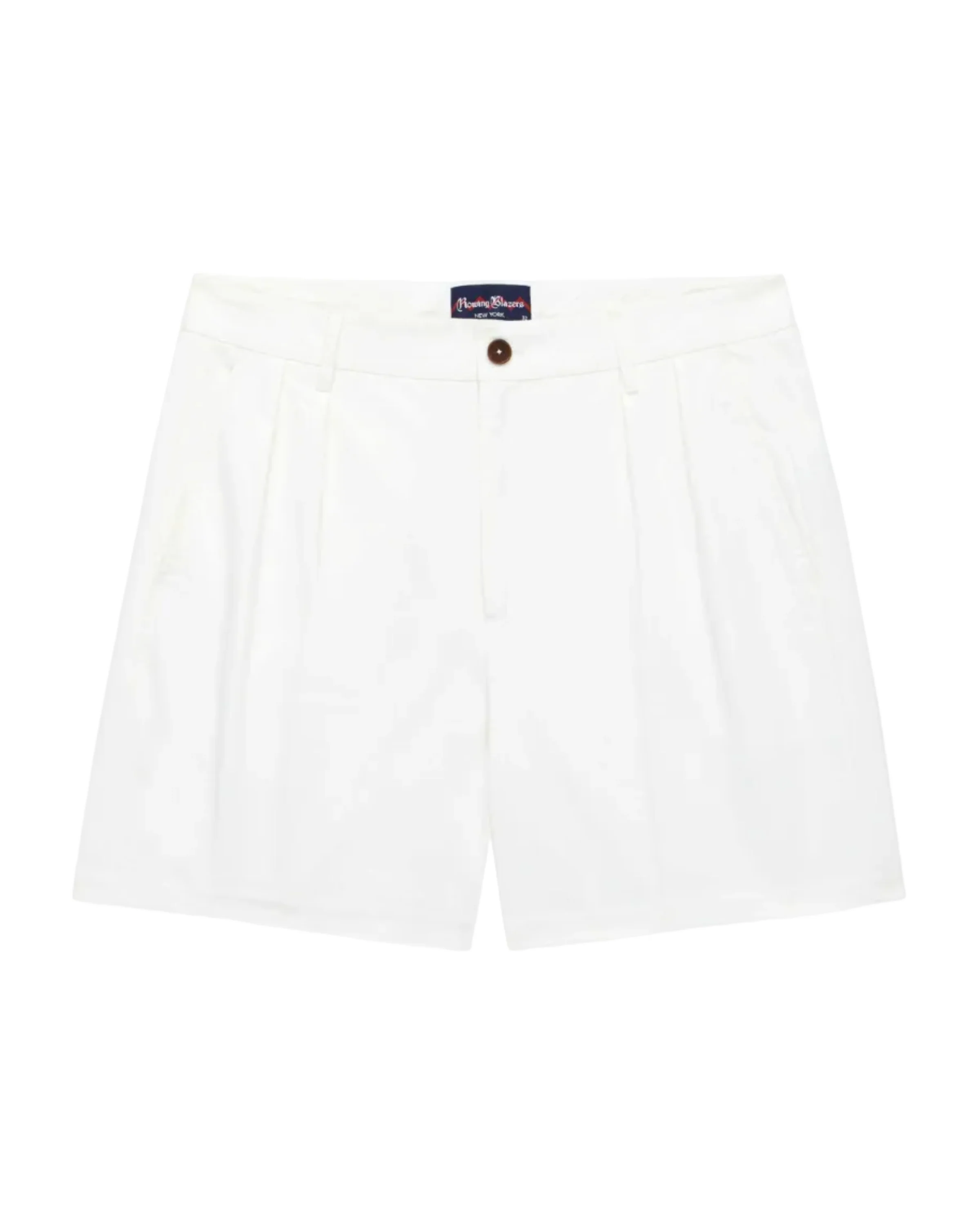 Men's Cotton Twill Pleated Short Off White