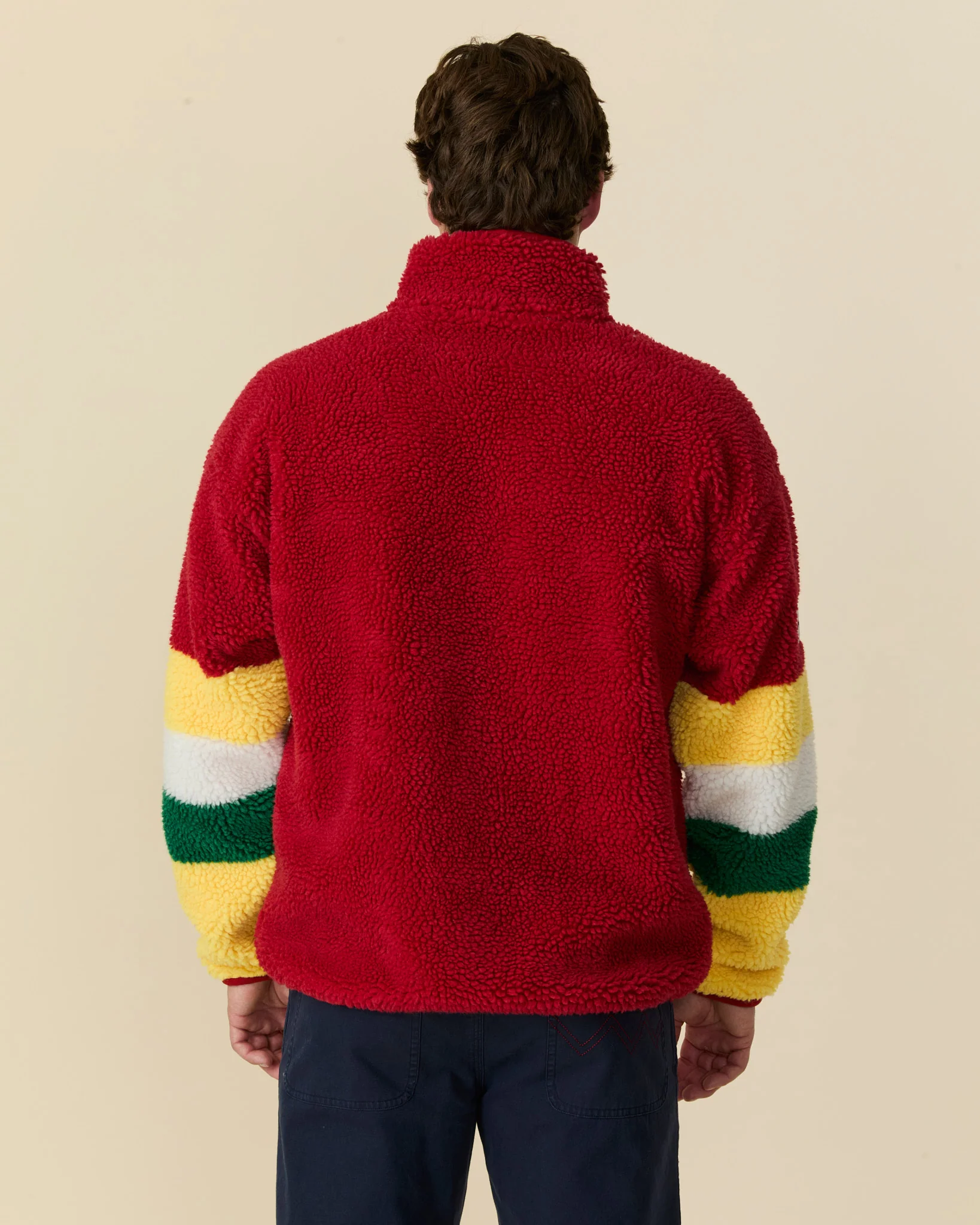 Men's Horse Blocked Sherpa Multi-Color - Image 5