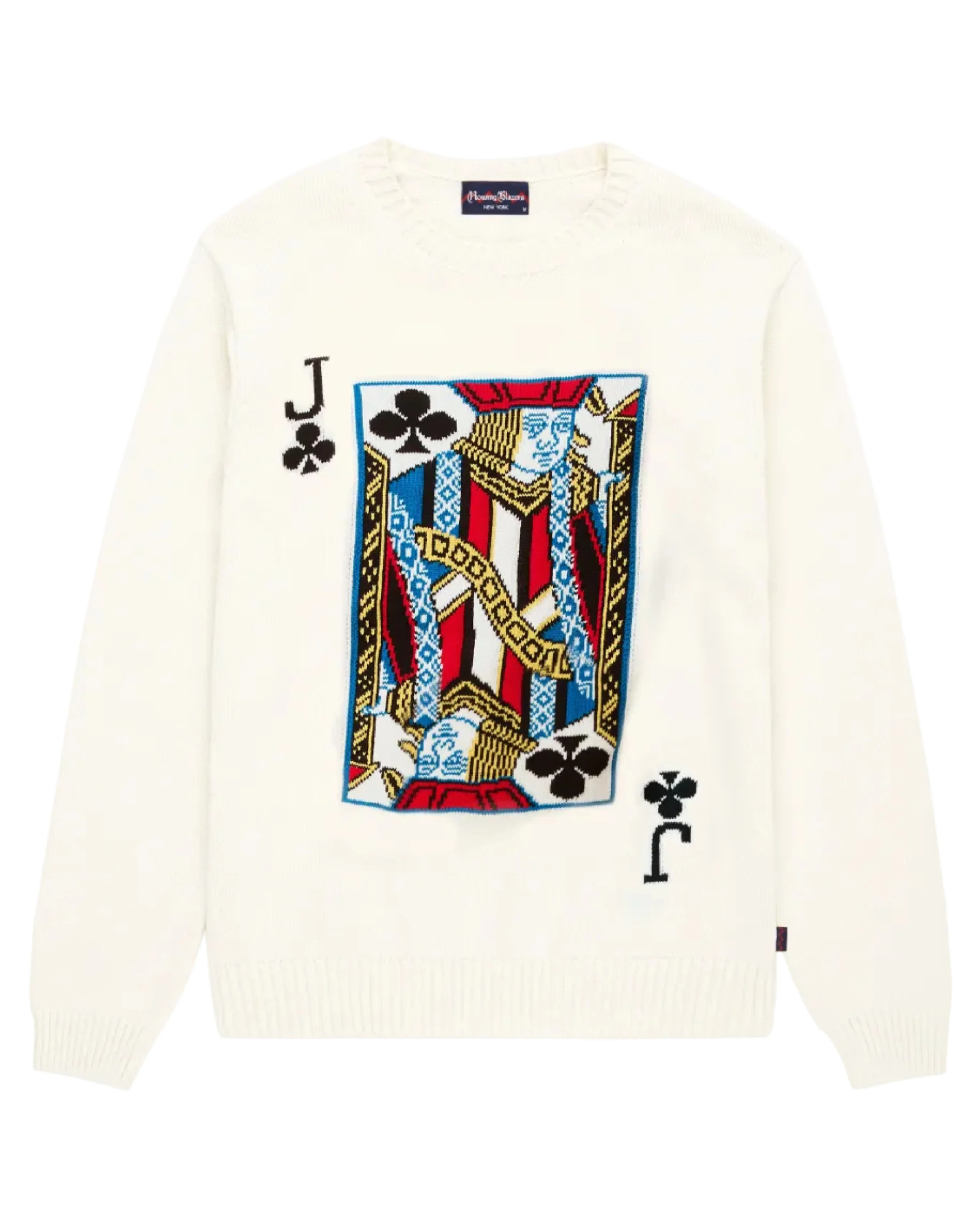 Jack of Clubs Cotton Sweater Cream - Image 5