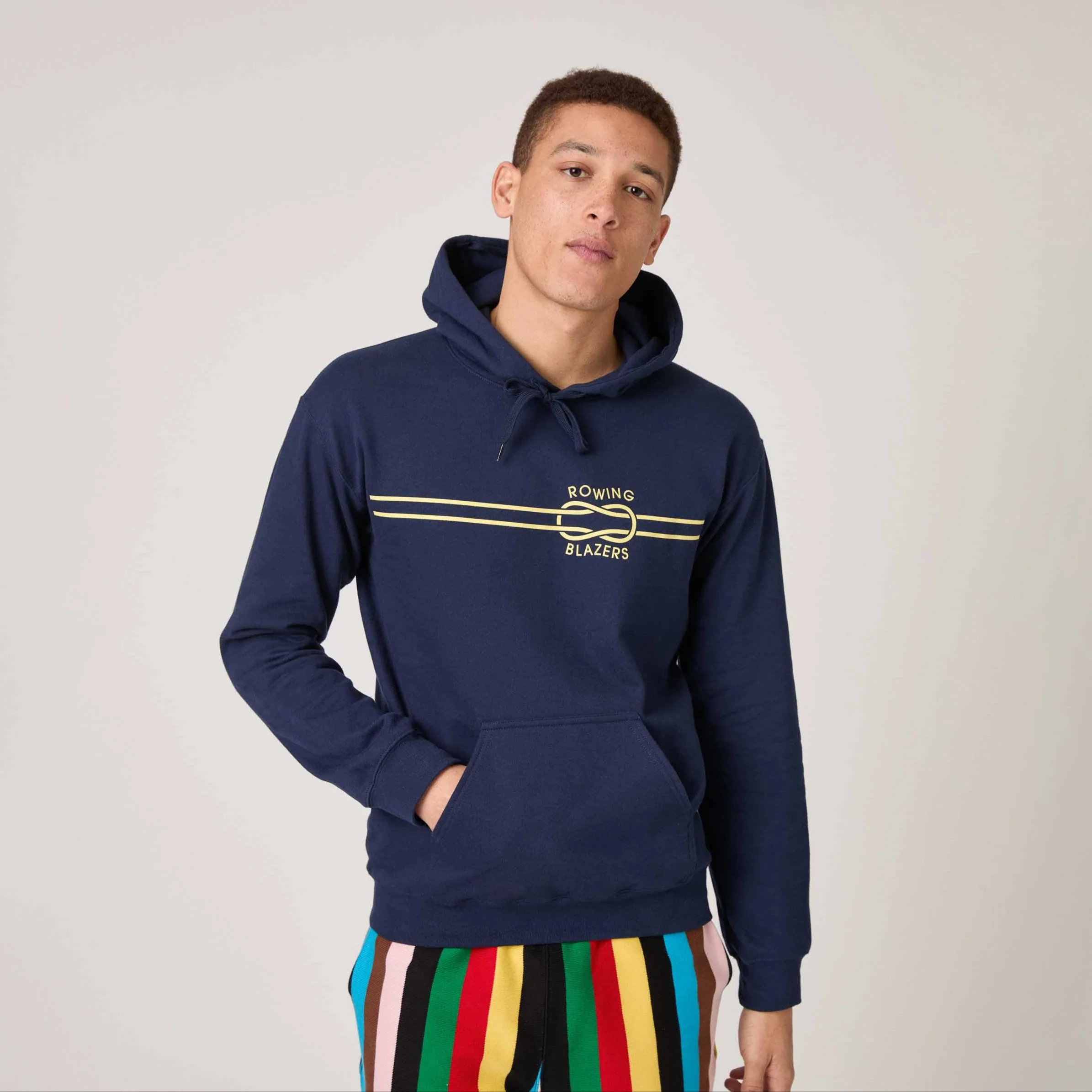 Men's Knot Hoodie Classic Navy - Image 2