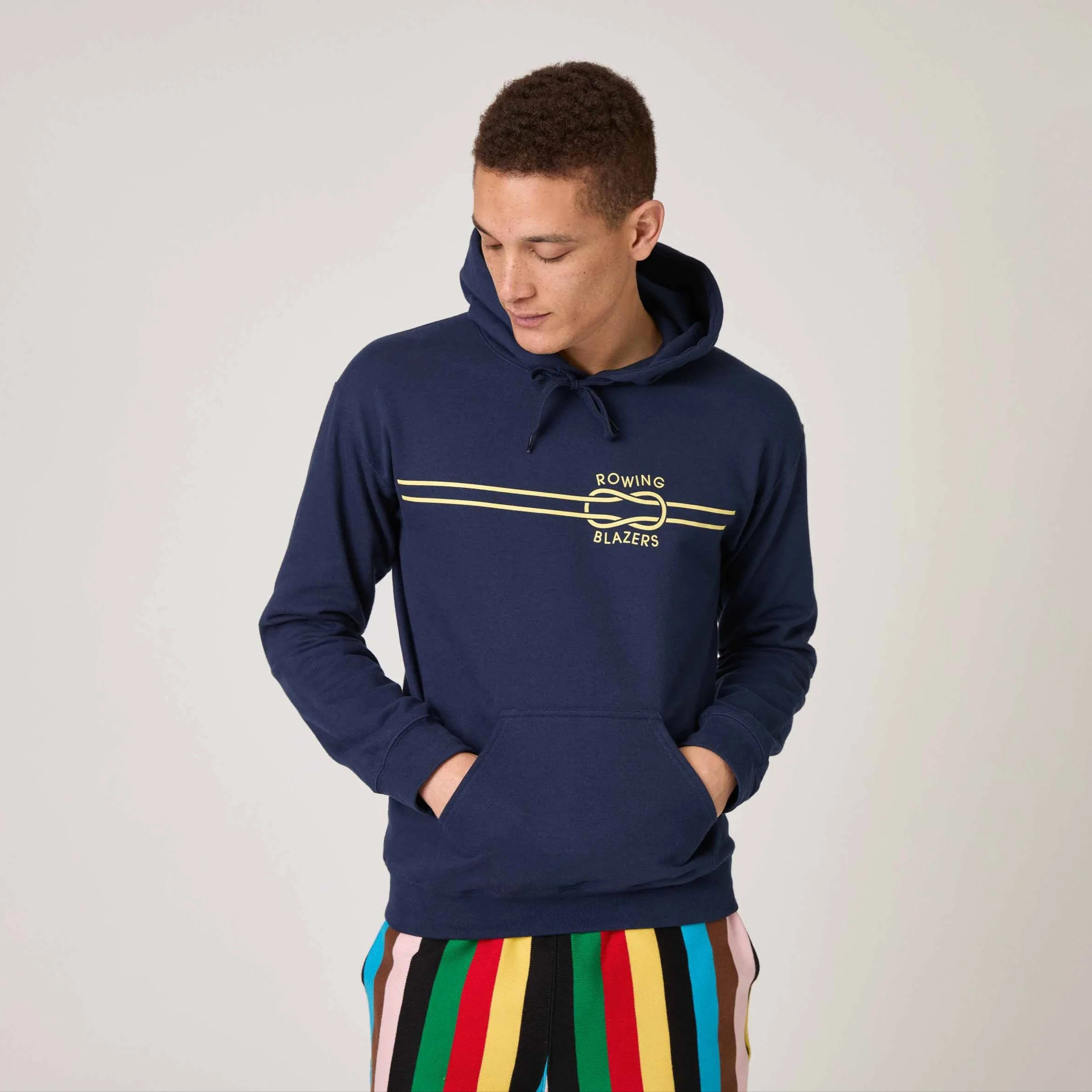 Men's Knot Hoodie Classic Navy - Image 4