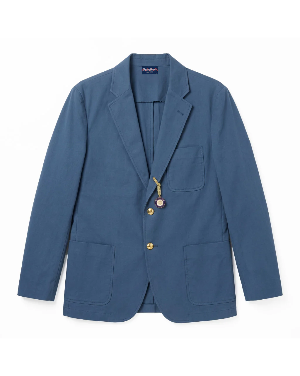 Men's Lightweight Twill Patch Pocket Blazer Light Blue - Image 5