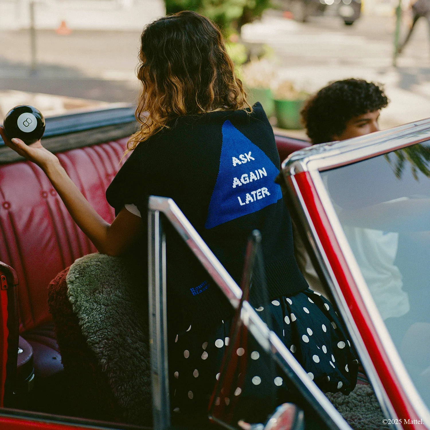Men's Magic 8™ Ball Ask Again Later Cotton Sweater Black - Image 4