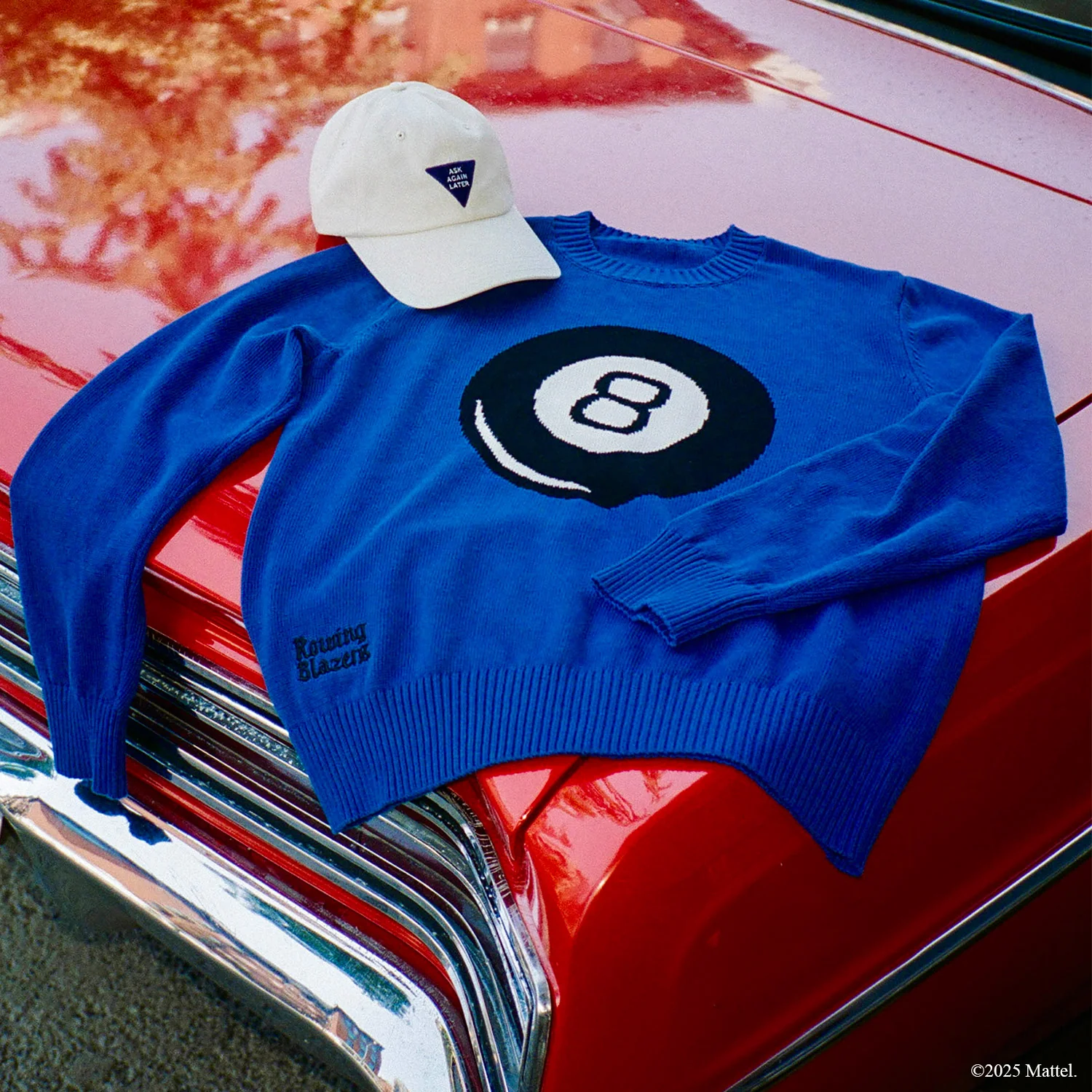 Men's Magic 8β’ Ball Cotton Sweater Blue - Image 4
