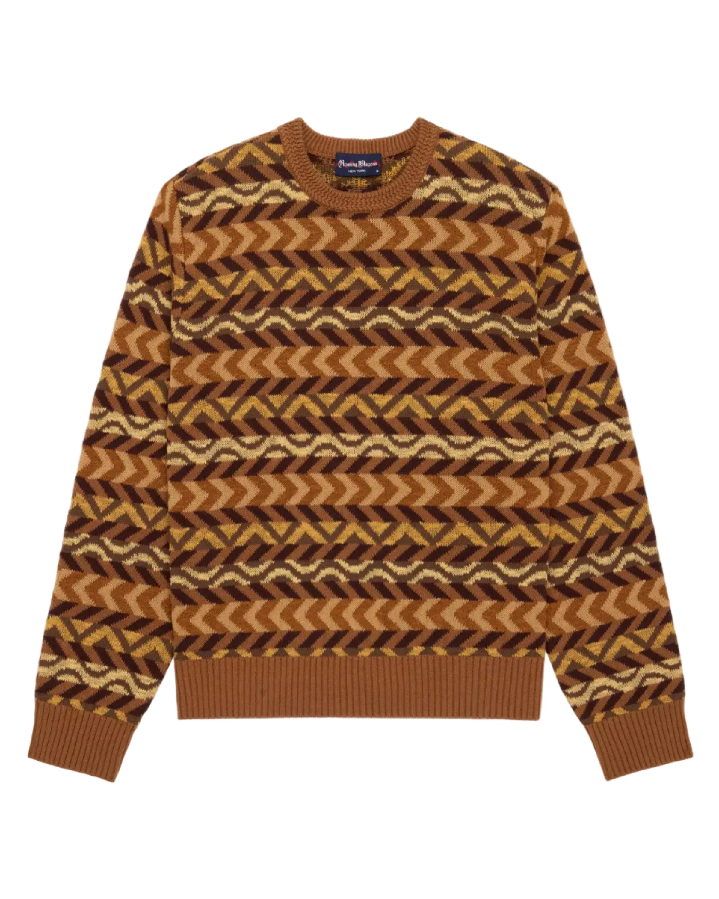 Multi Stripe Sweater Brown Multi