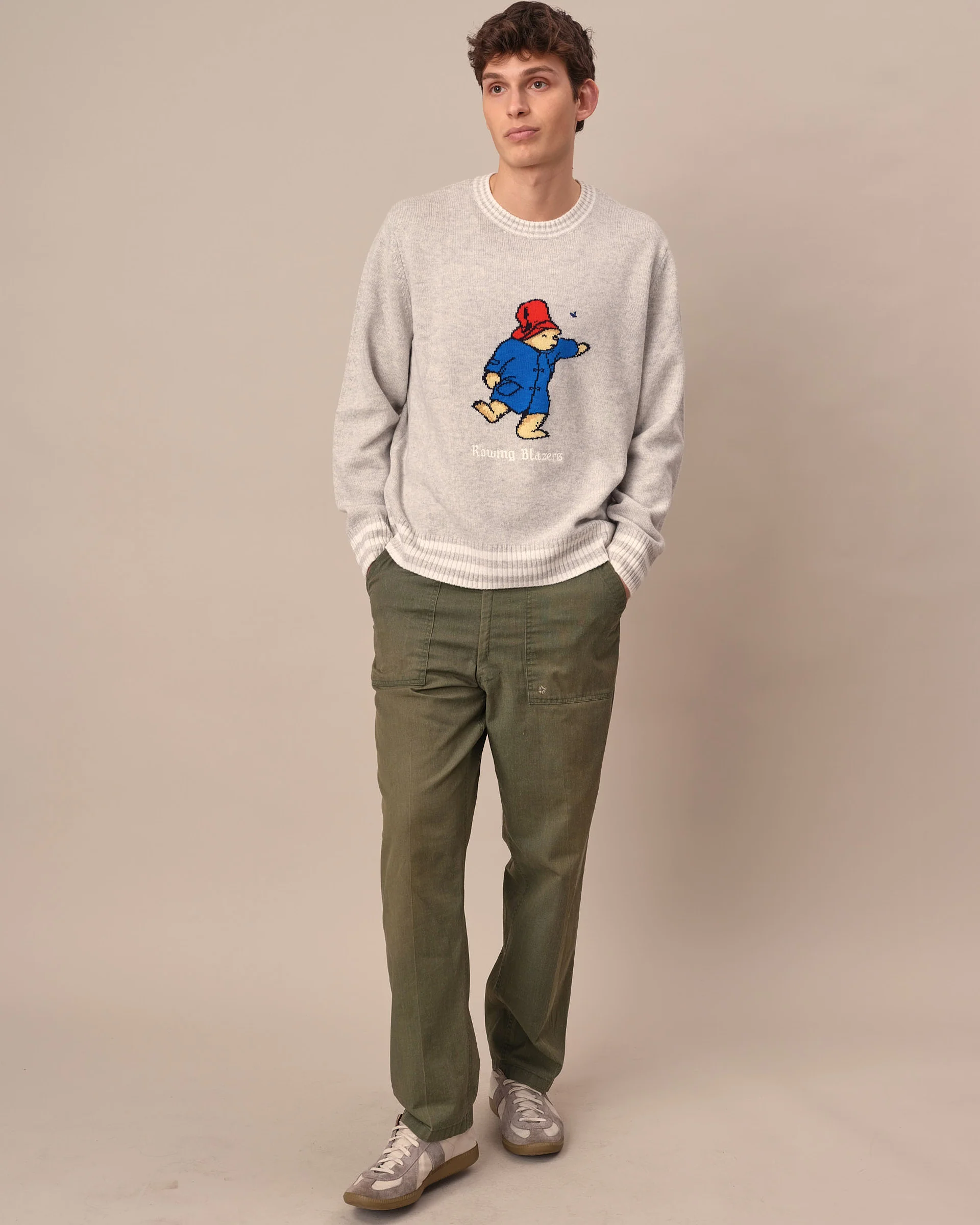 Paddington Heathered Cashmere Sweater Heather Natural - Image 3