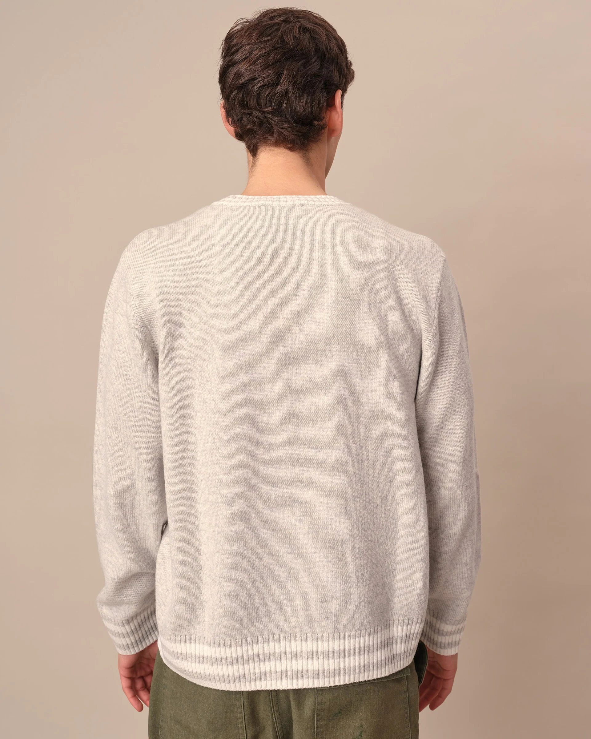 Paddington Heathered Cashmere Sweater Heather Natural - Image 4