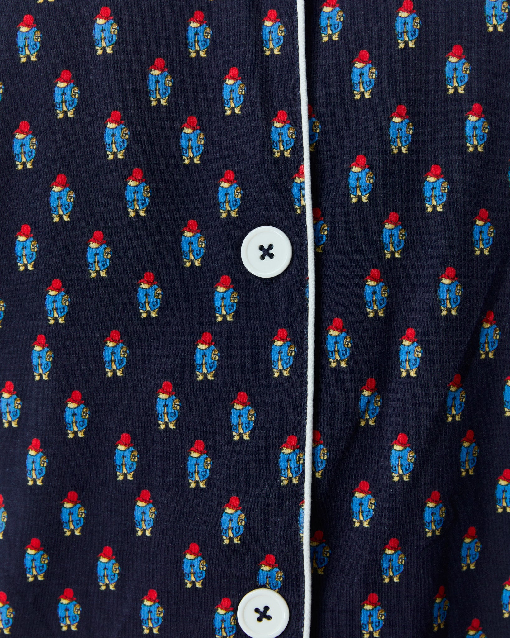 Men's Paddington Pajama Set Navy - Image 4
