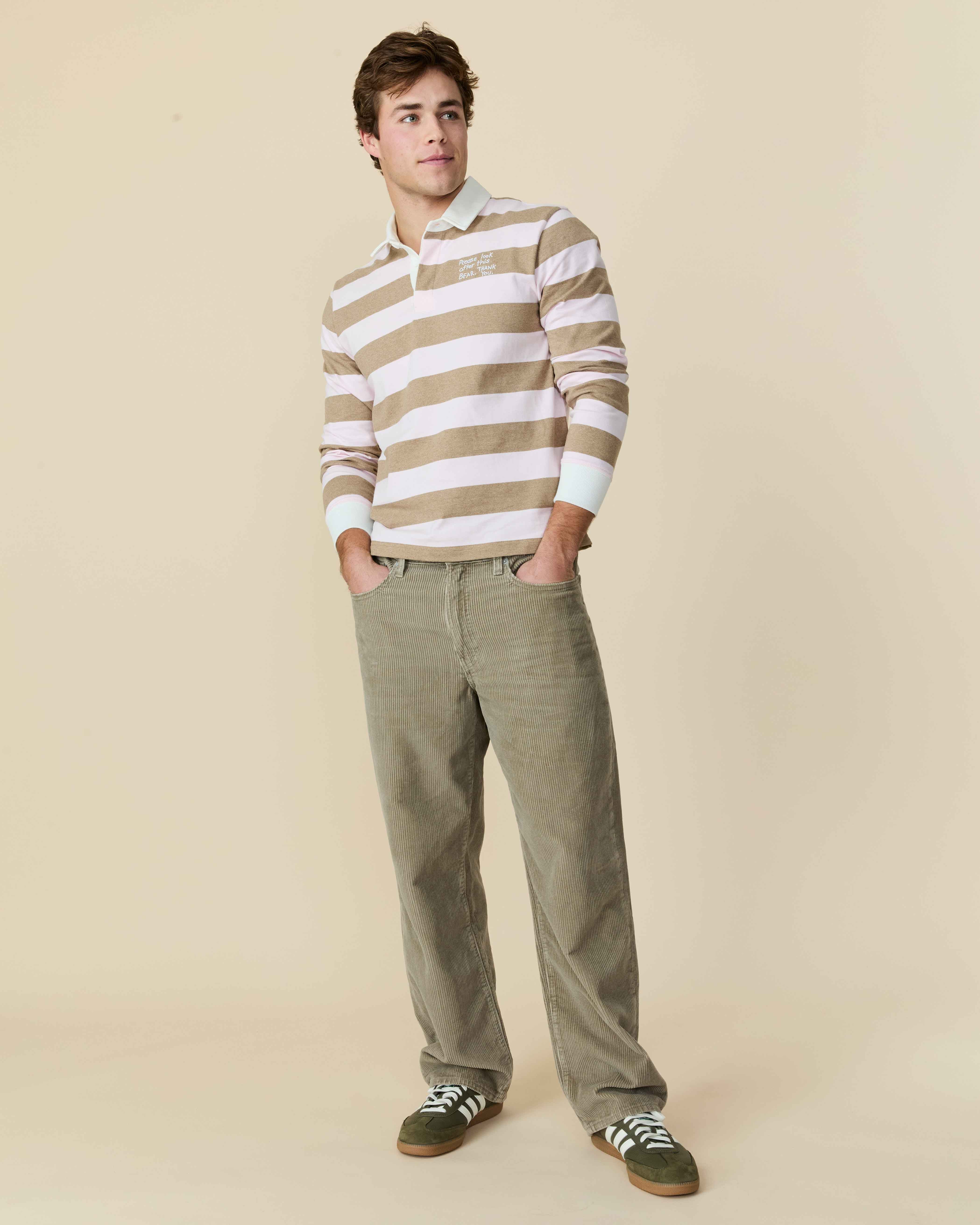 Paddington Rugby Pink Brown Stripe - Image 6