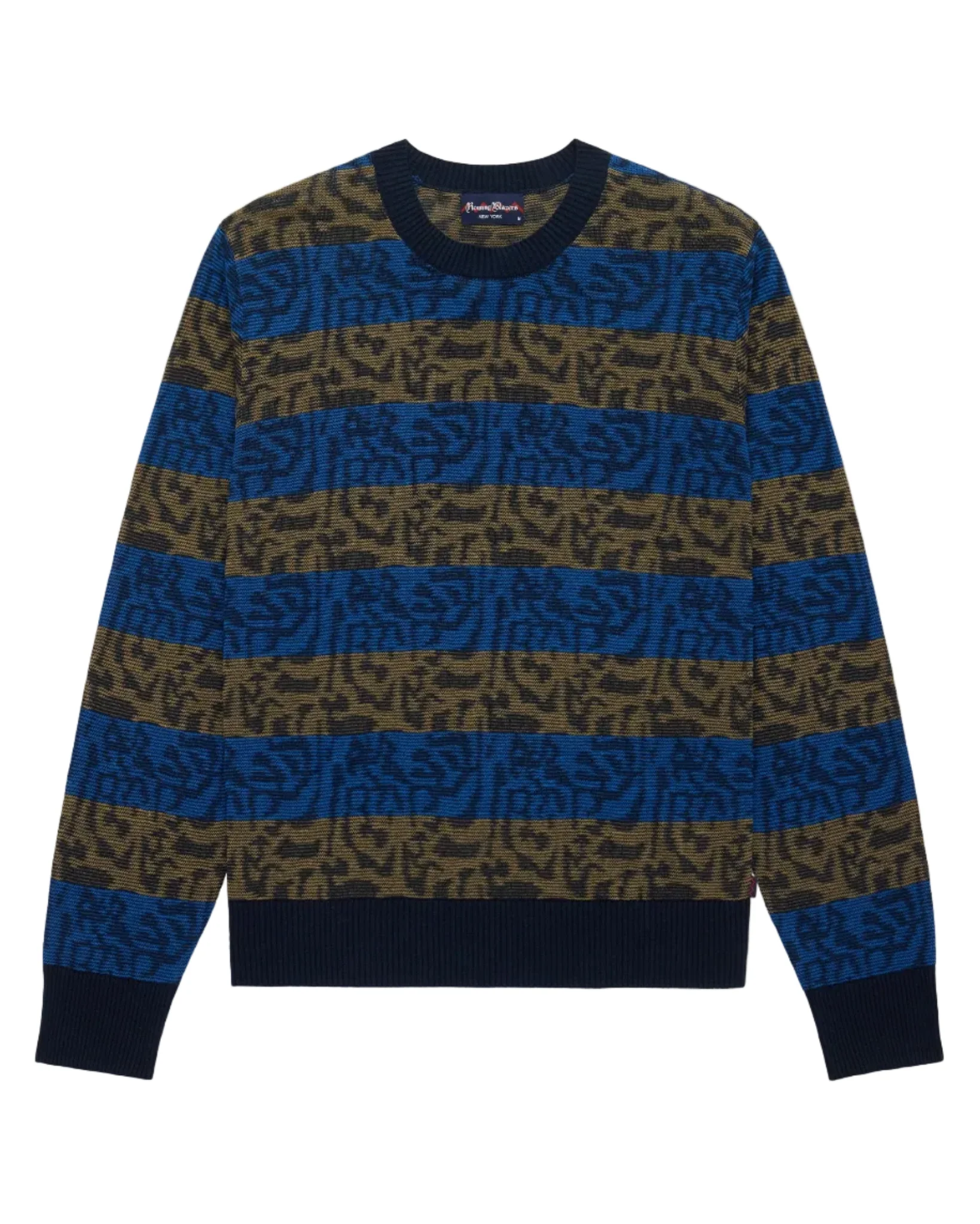 Tonal Striped Sweater Blue Black Tonal Stripe
