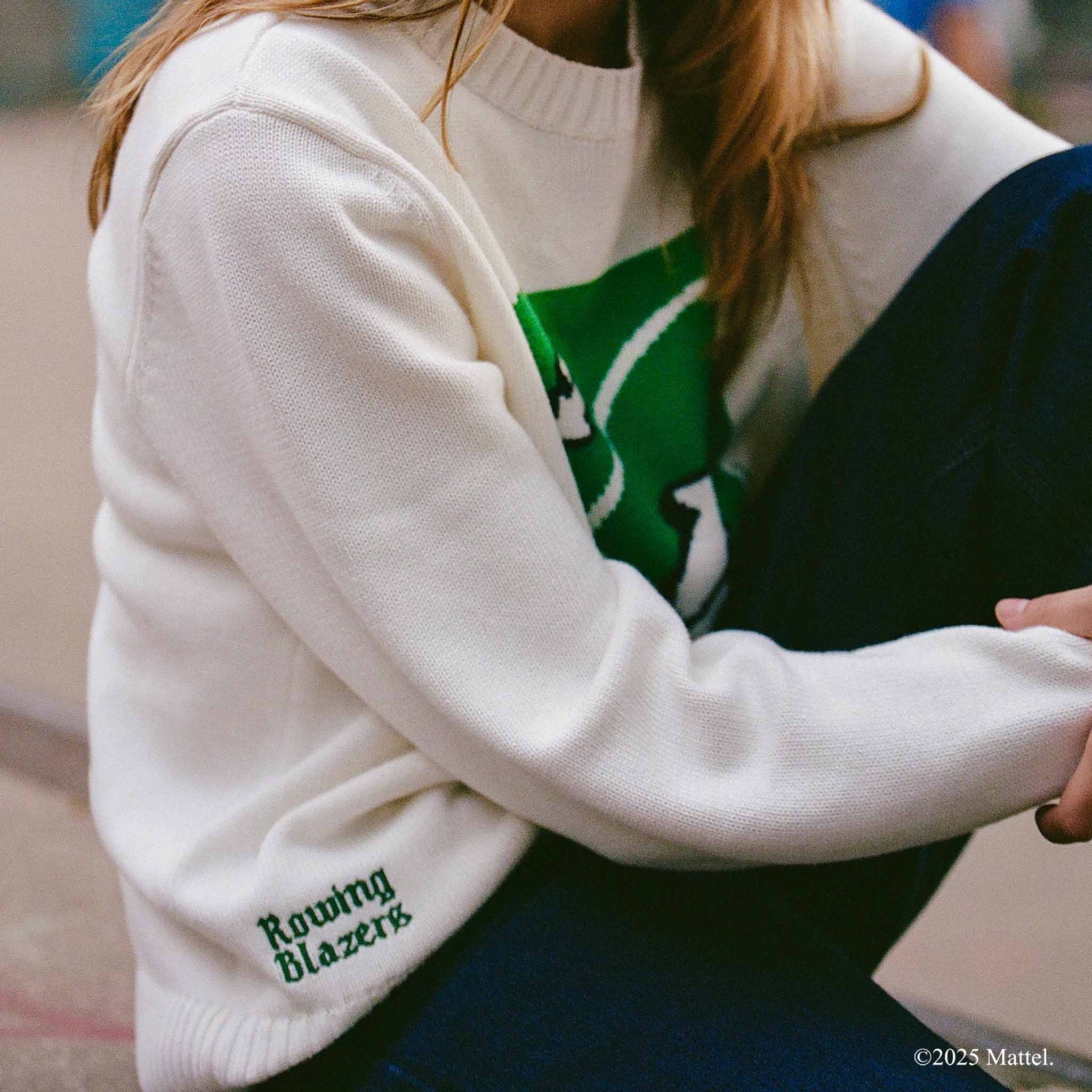 Men's UNO™ Reverse Cotton Cashmere Sweater Cream - Image 9