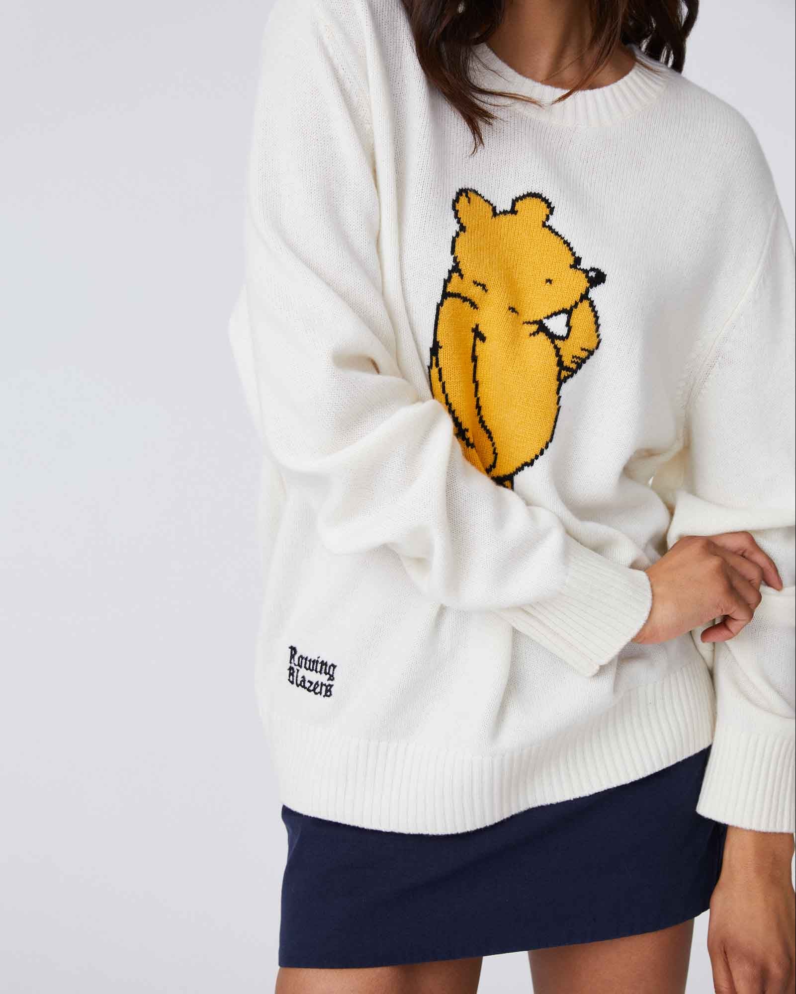 Cashmere Winnie-the-Pooh Sweater White - Image 4