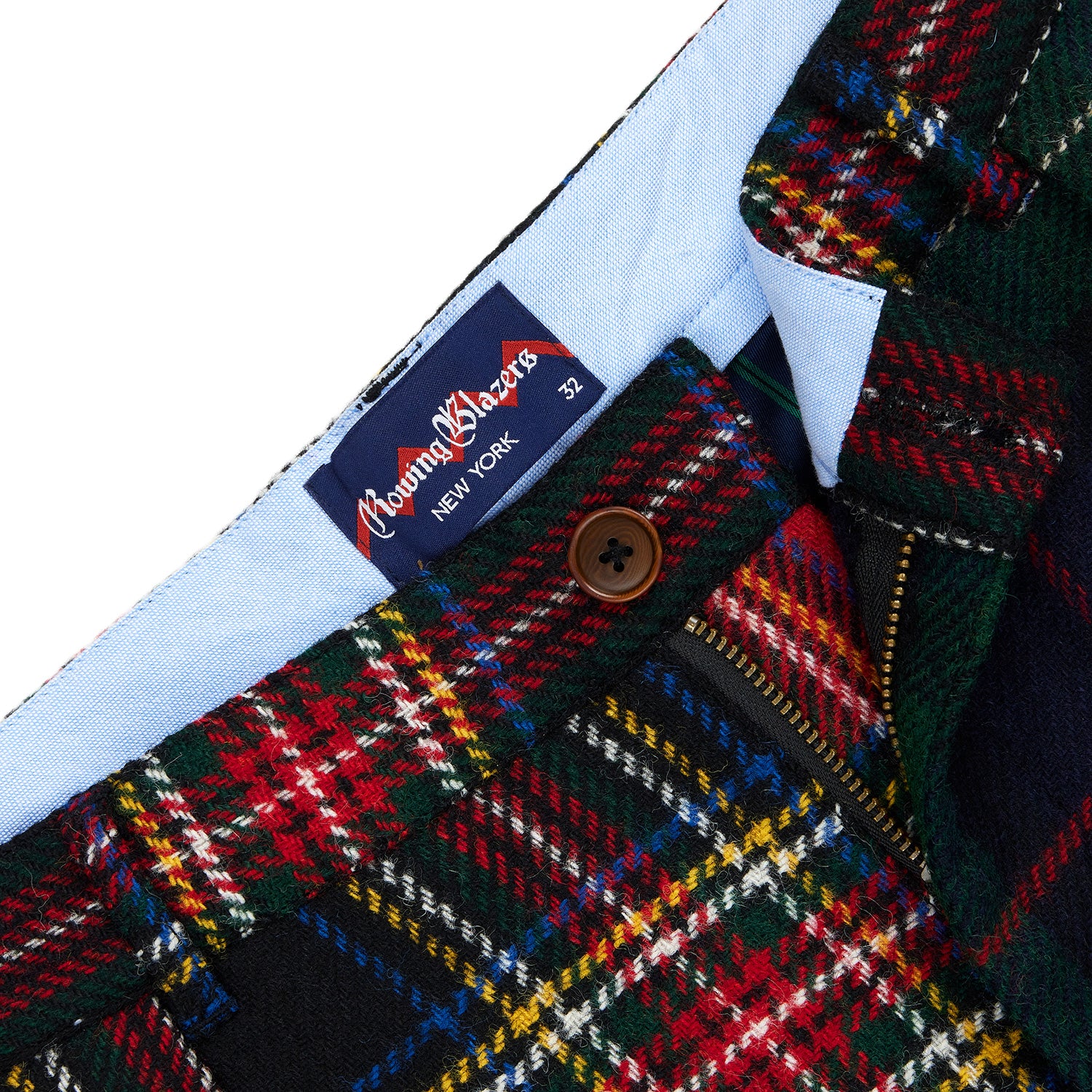 Men's Wool Tartan Relaxed Pleated Pant Cocktail Holiday - Image 8