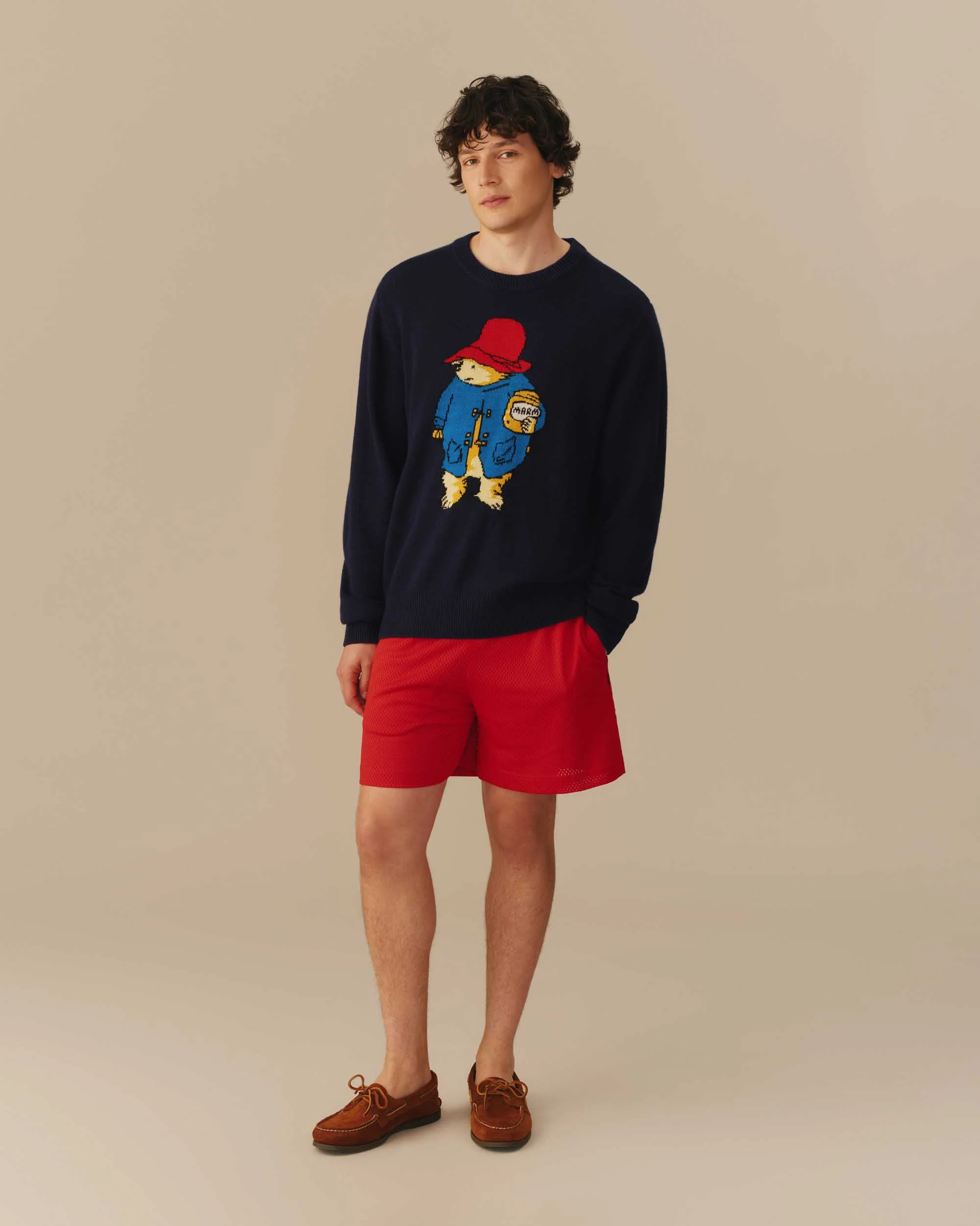 Paddington Bear Cashmere Sweater Navy - Image 2