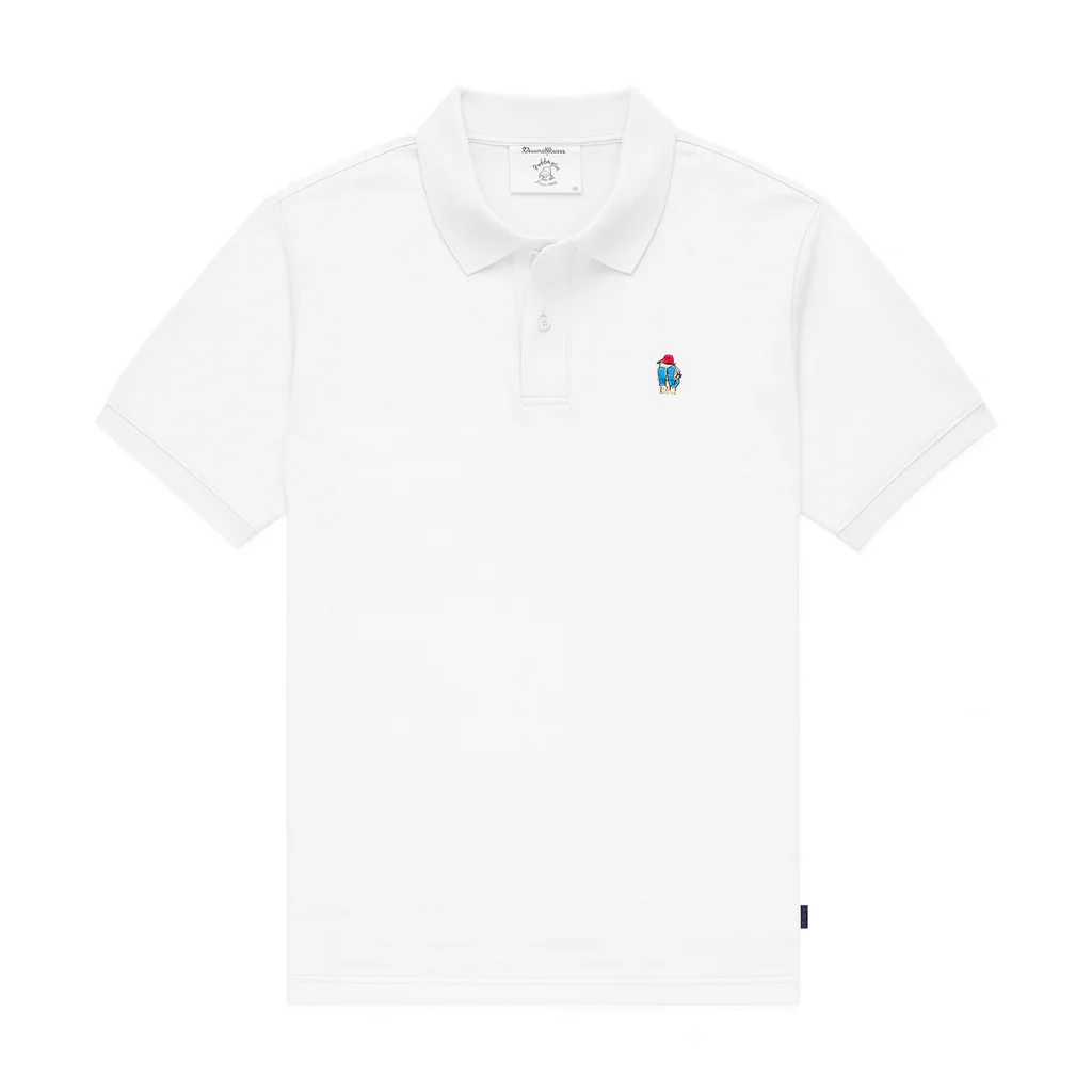 Paddington Bear Pique Polo White