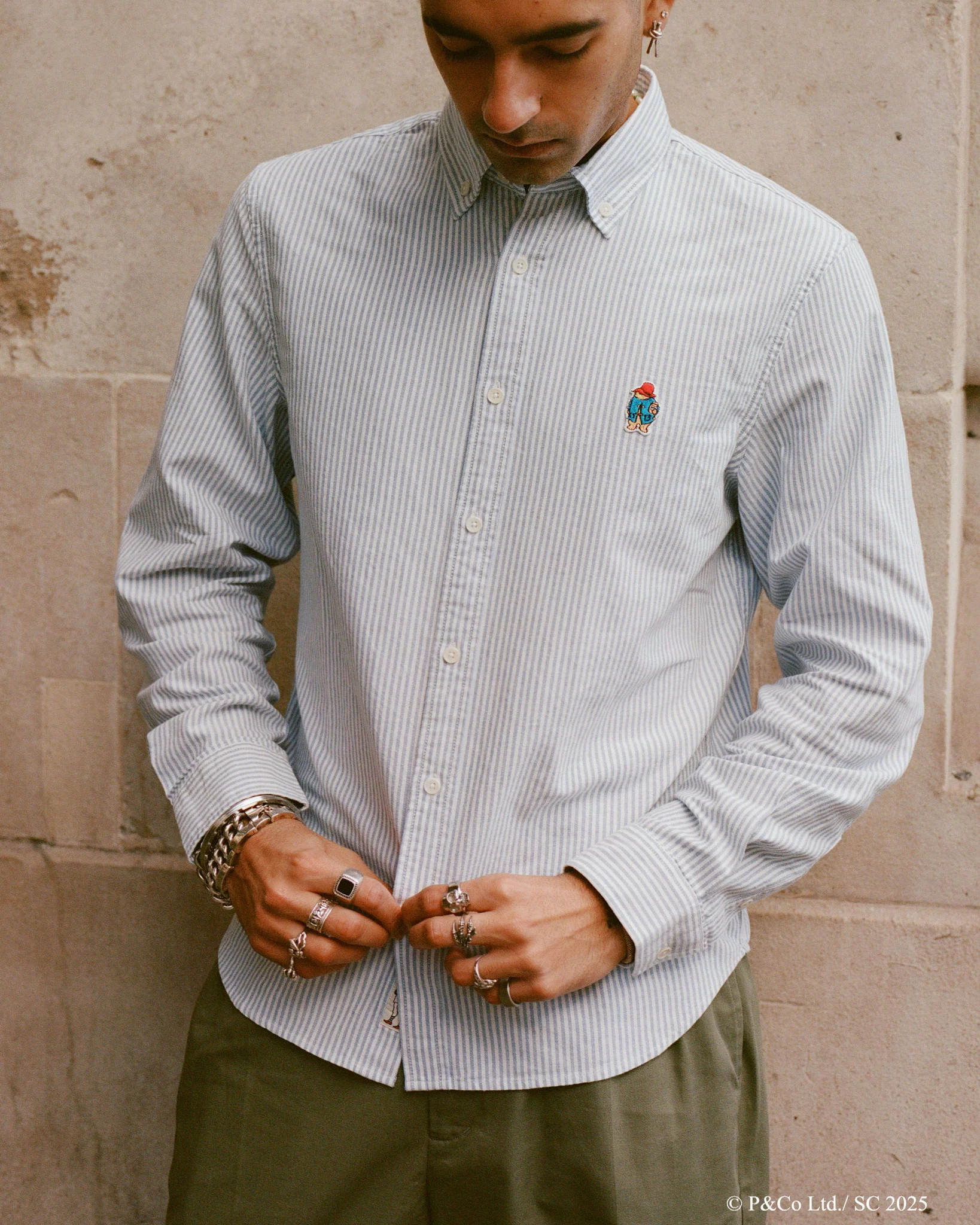 Paddington Oxford Light Blue Stripe