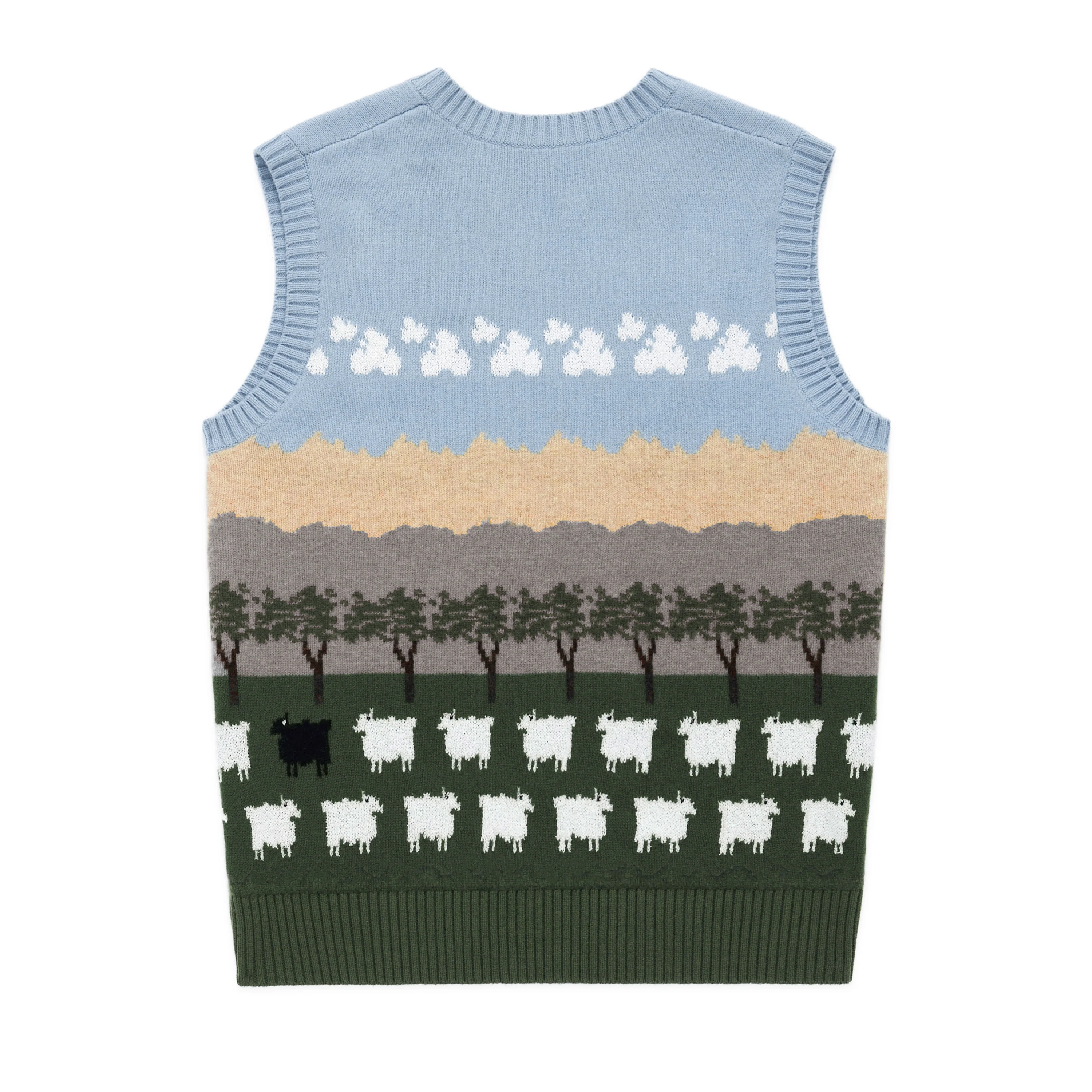 Warm & Wonderful Scenic Sheep Vest - Image 3