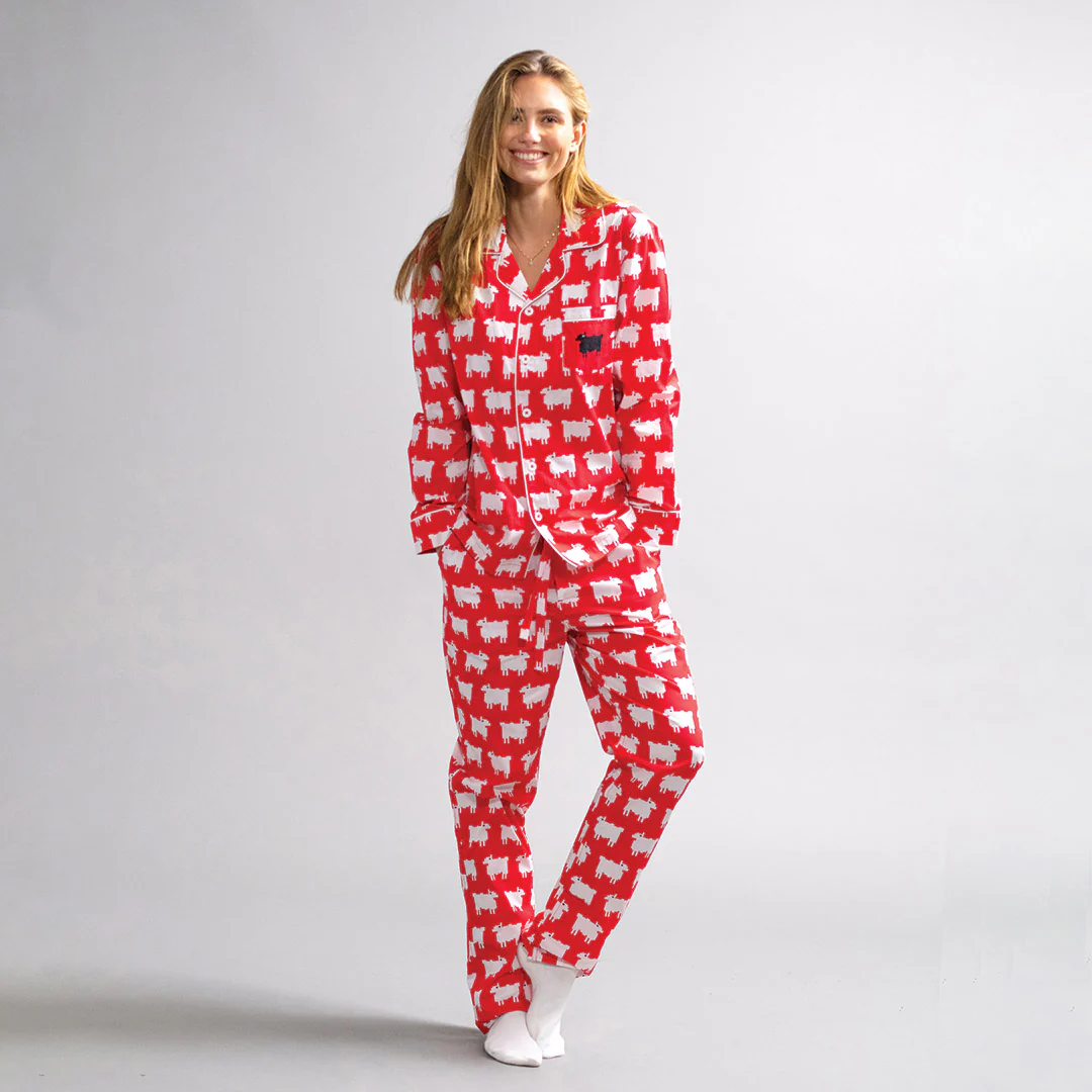 Sheep Cotton Lounge Set Diana Red - Image 2