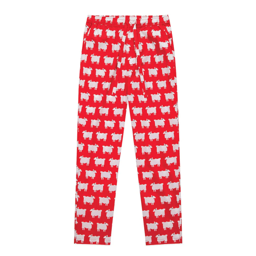 Sheep Cotton Lounge Set Diana Red - Image 4