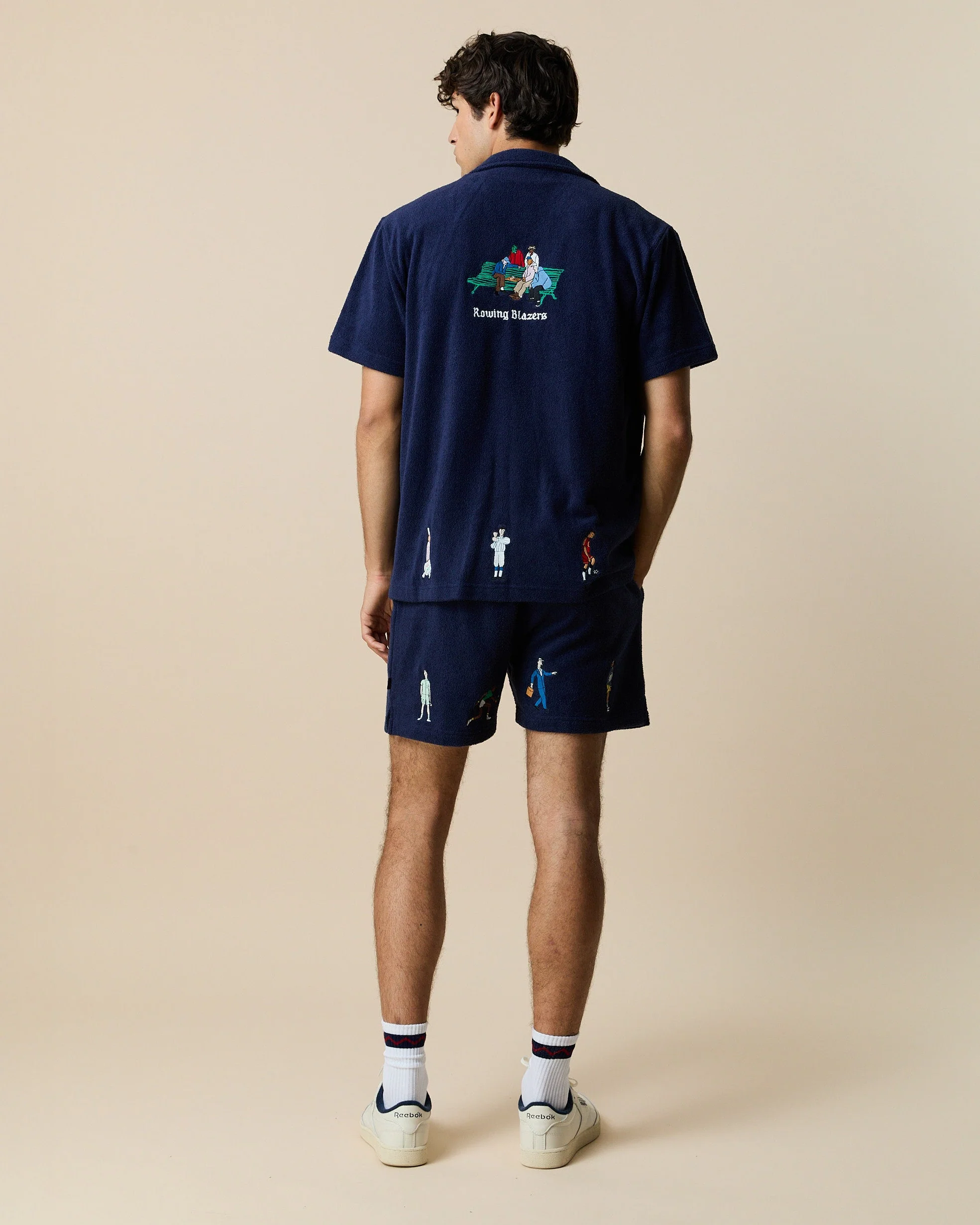 Terry Pull On Shorts Evening Blue - Image 3