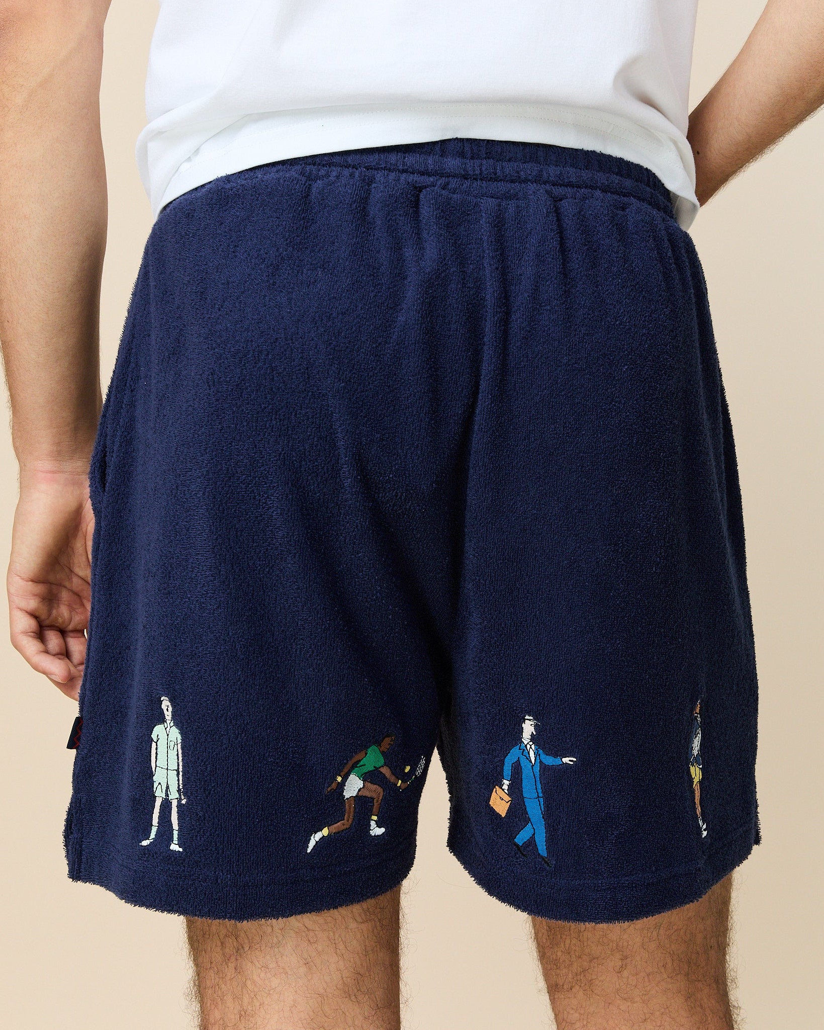 Terry Pull On Shorts Evening Blue - Image 7