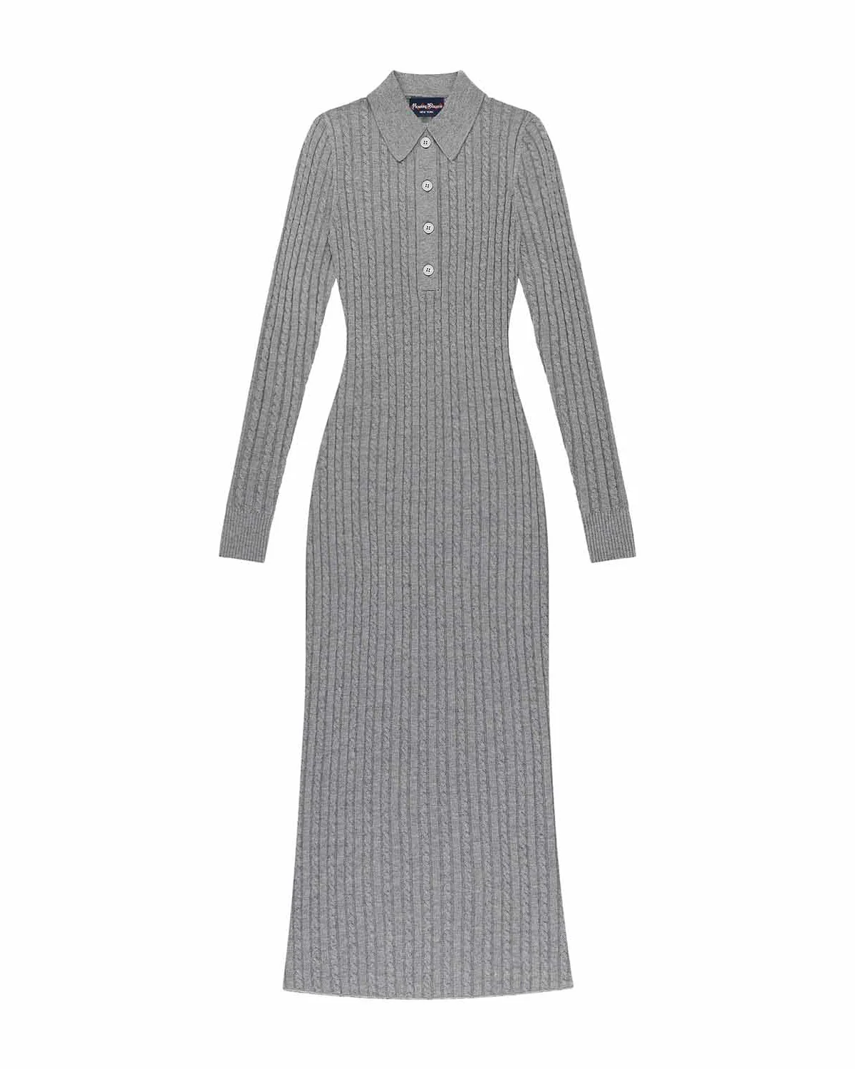 Women's Cable Cardigan Dress Heather Gray