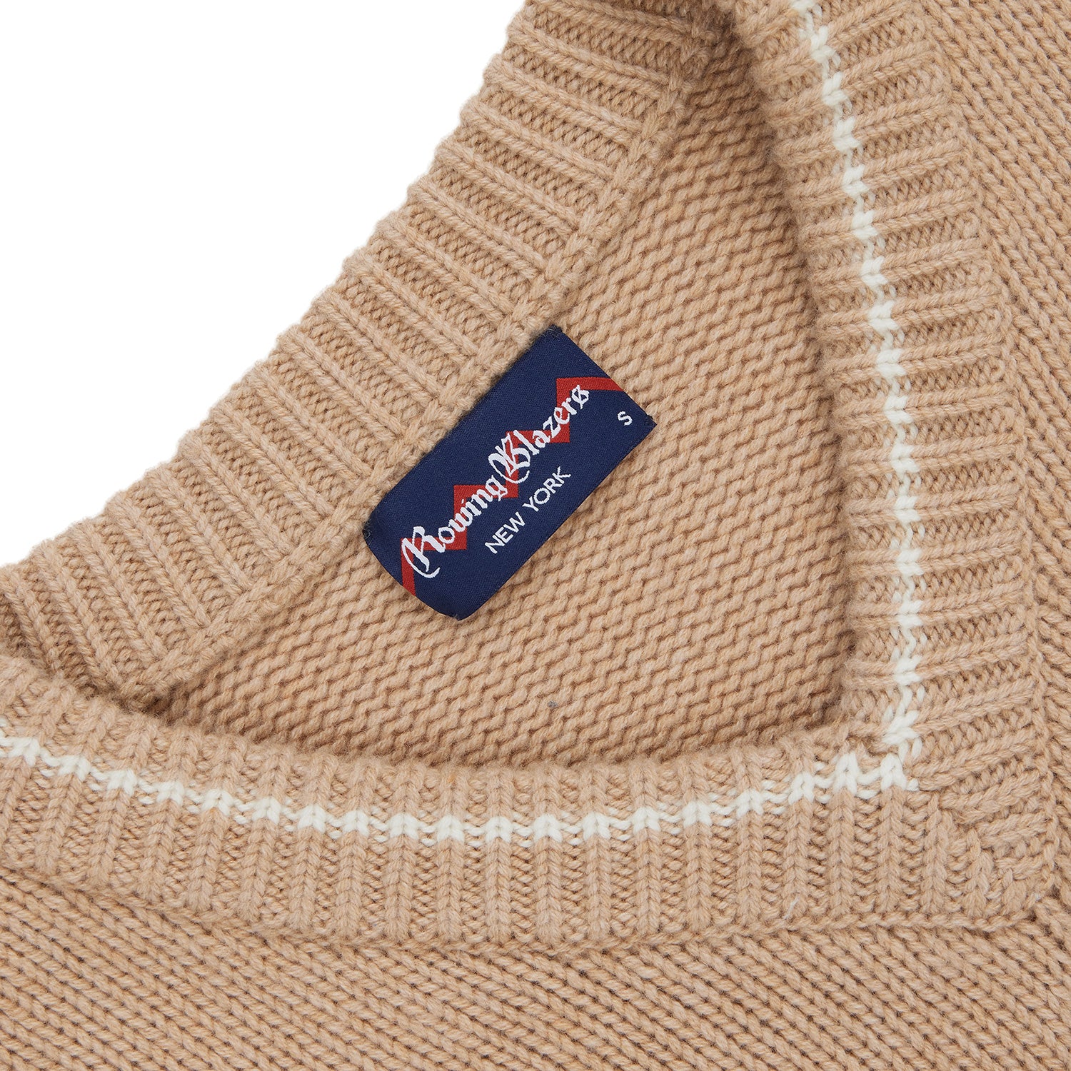 Cashmere Callie V Neck Sweater Camel - Image 3
