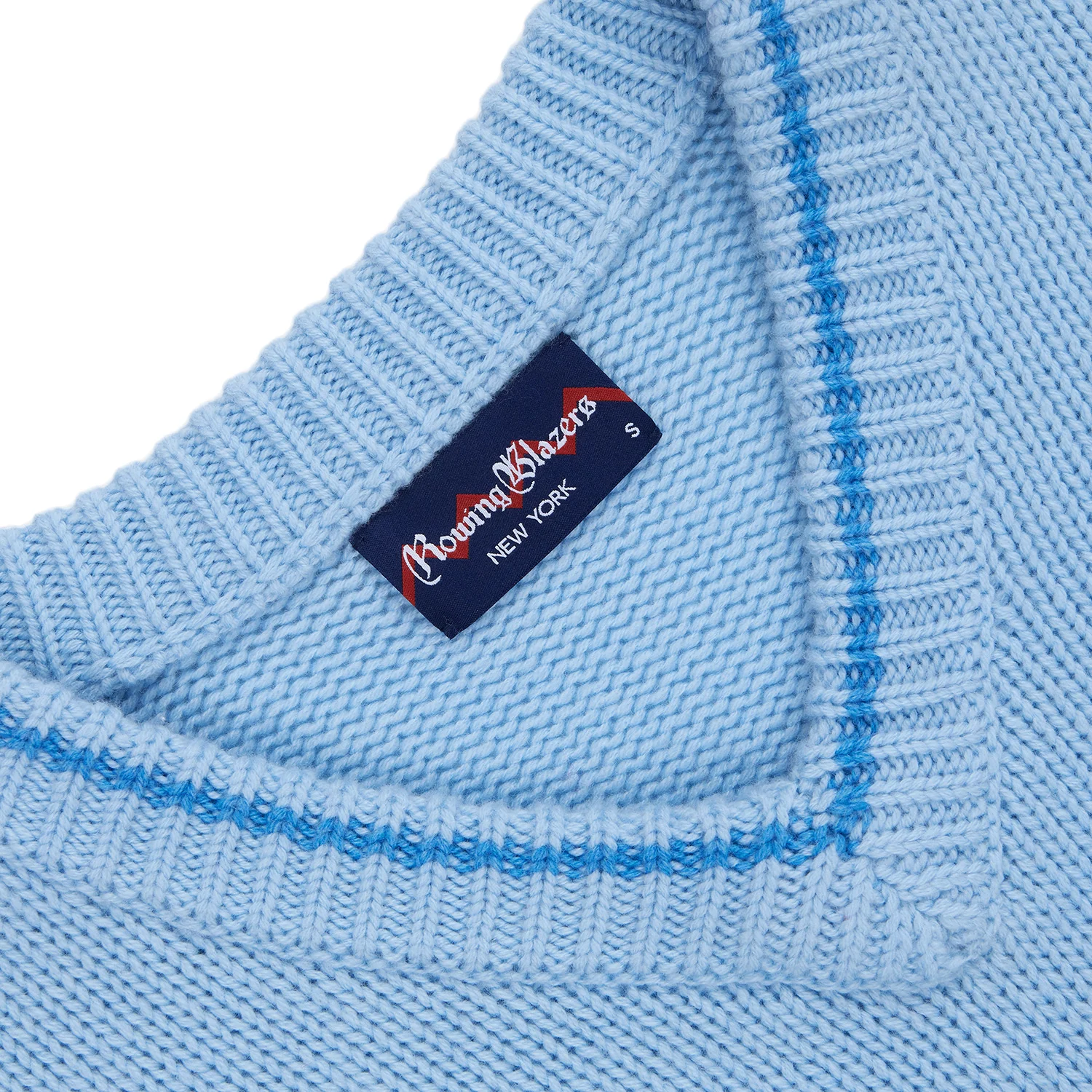 Women's Cashmere Callie V Neck Sweater Sky Blue - Image 3