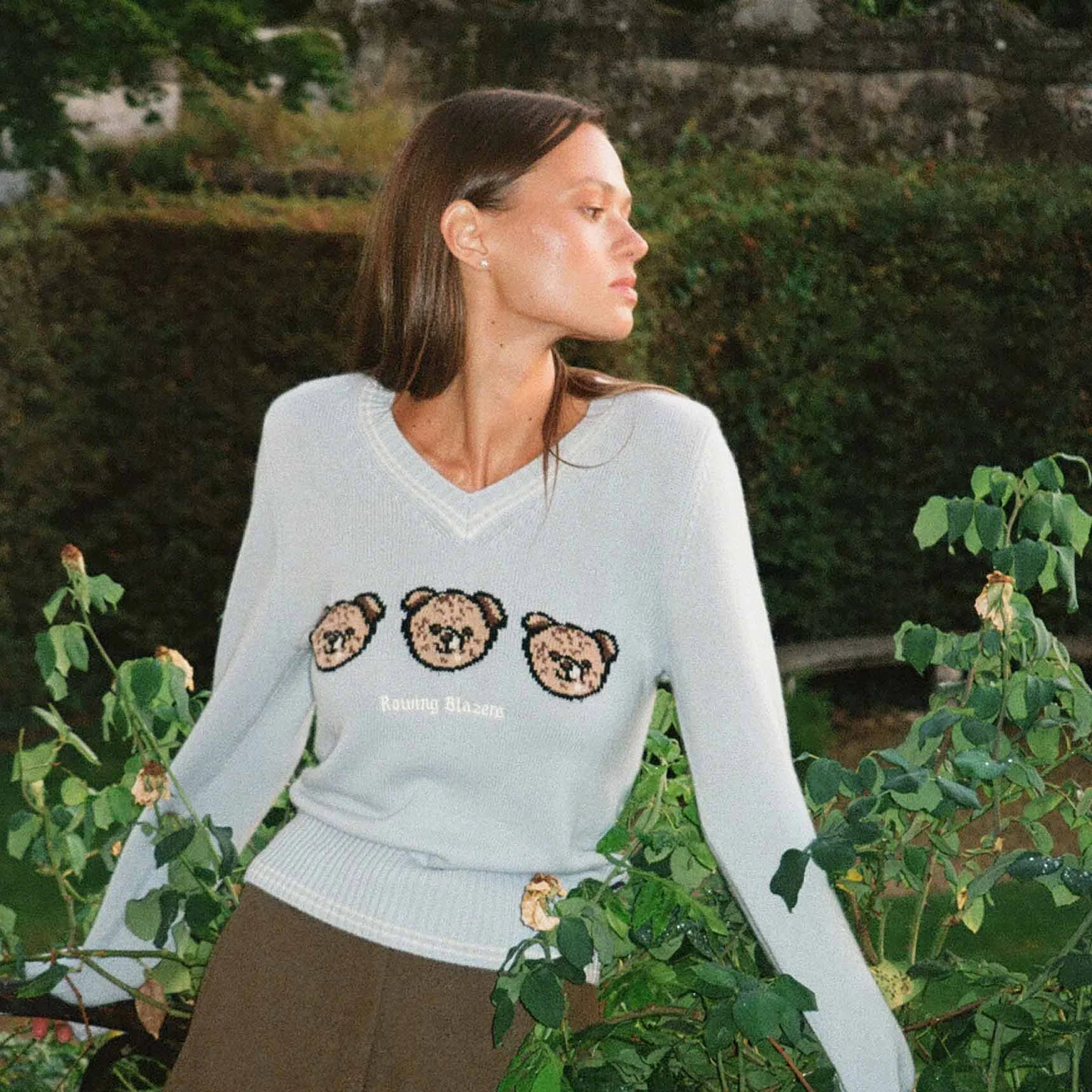 Cashmere Bears Sweater Blue - Image 3