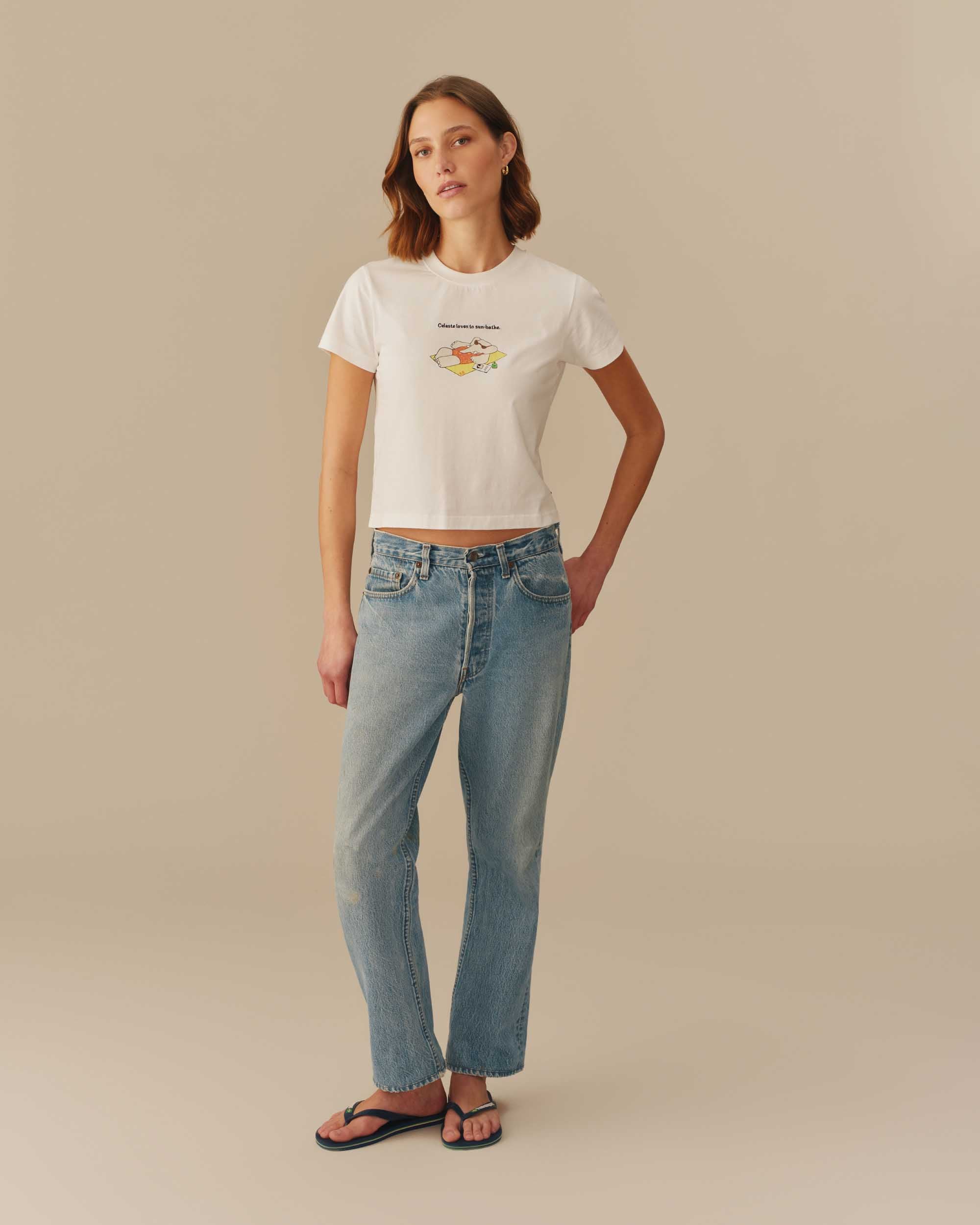 Women's Celeste T-Shirt White - Image 2