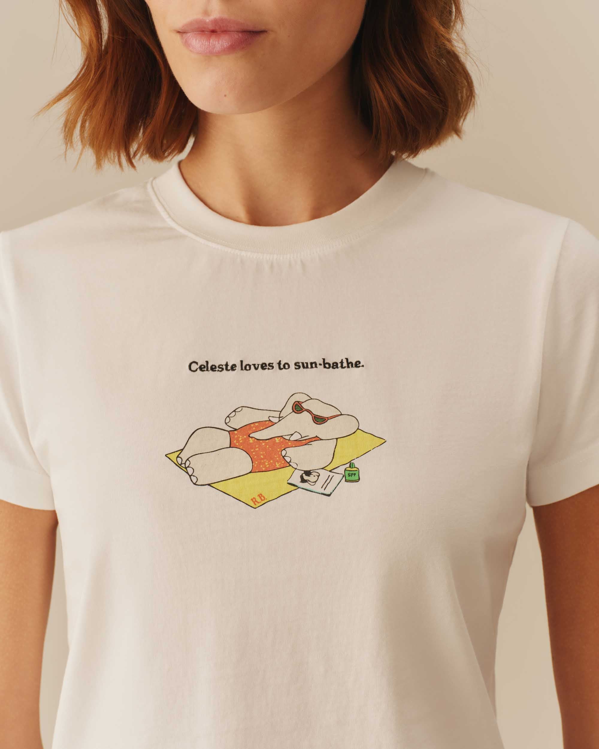 Women's Celeste T-Shirt White - Image 4
