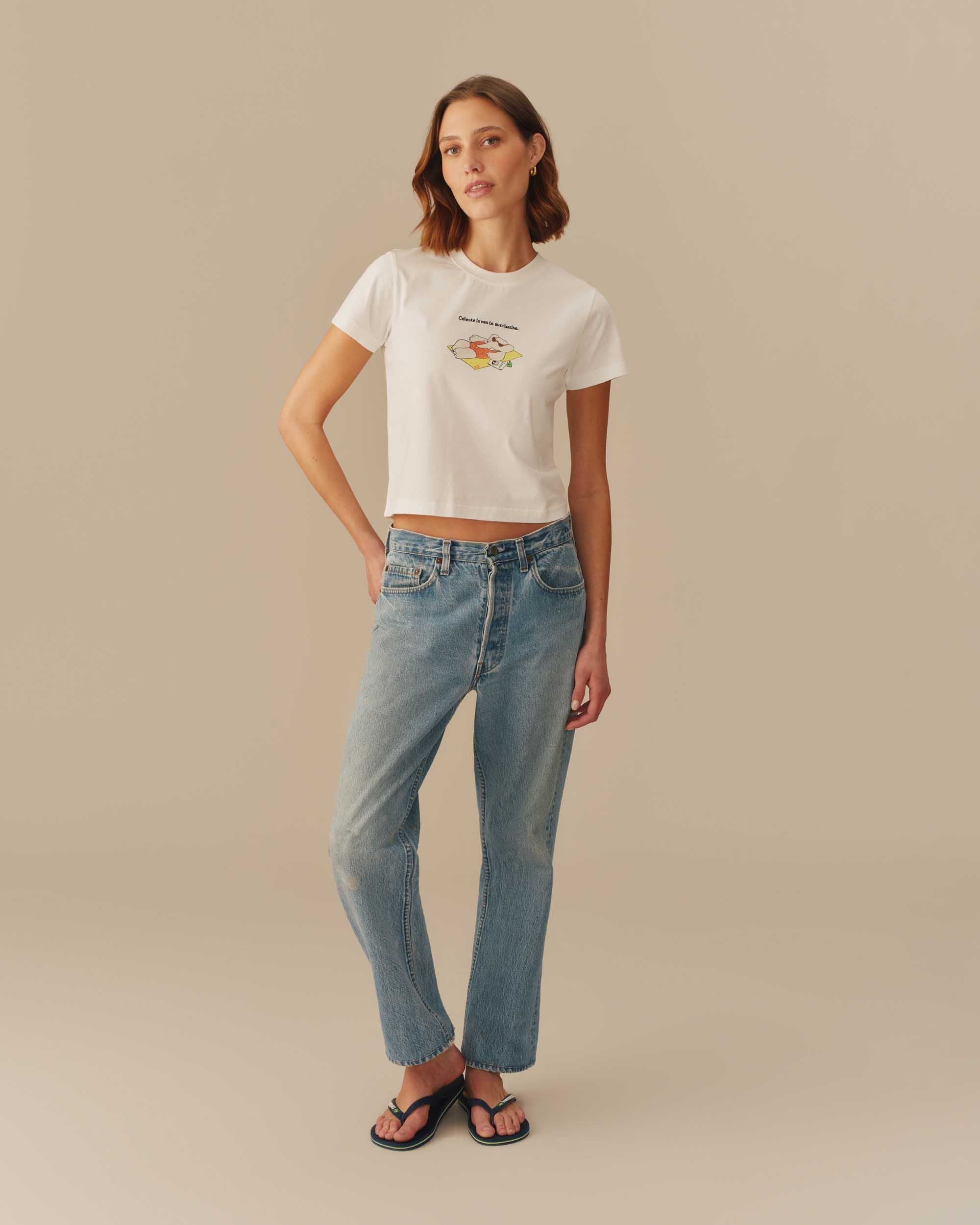 Women's Celeste T-Shirt White - Image 5