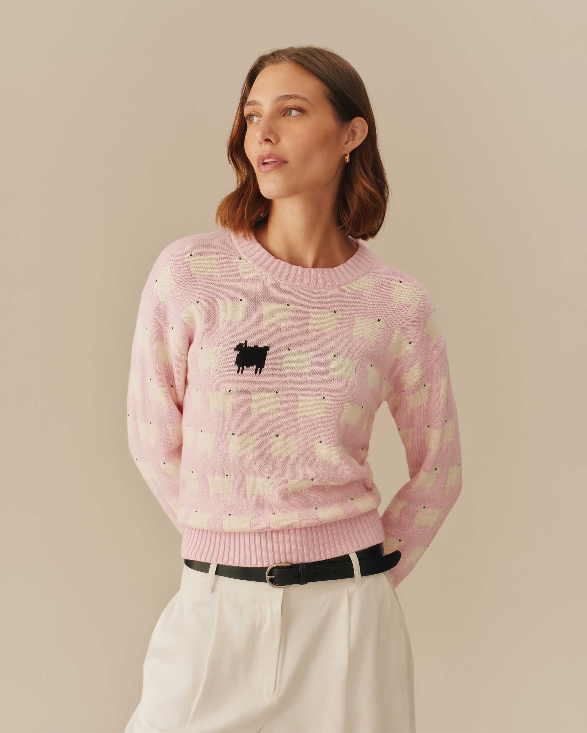 Warm & Wonderful Cotton Diana Edition Sweater Pink - Image 3