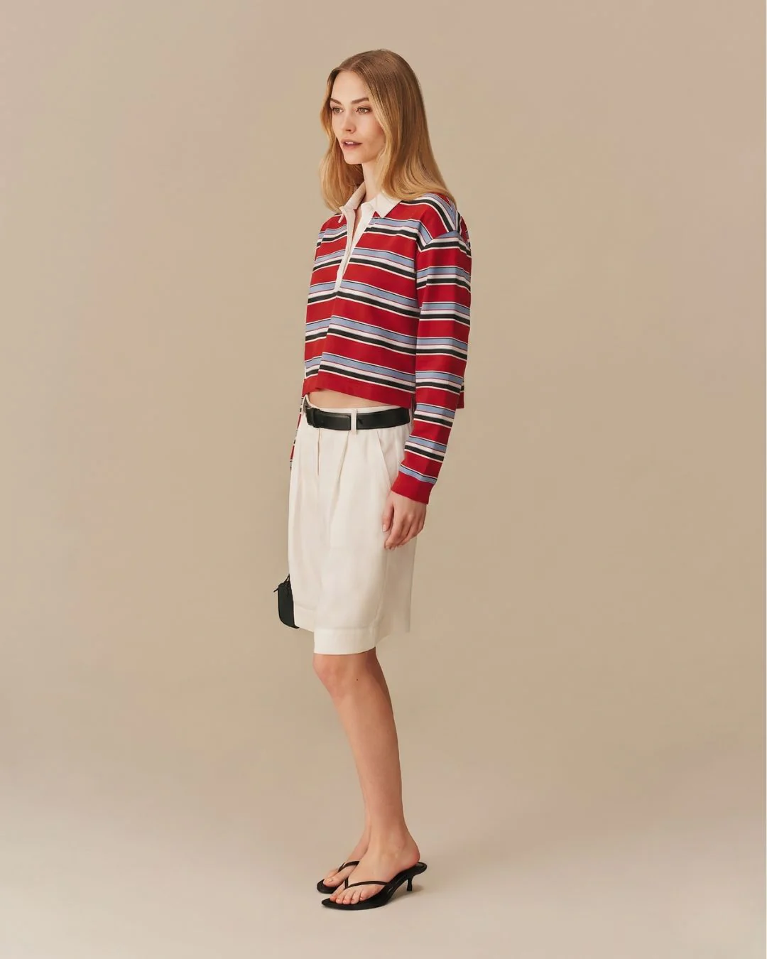 Cotton Legacy Striped Rugby Red - Image 3