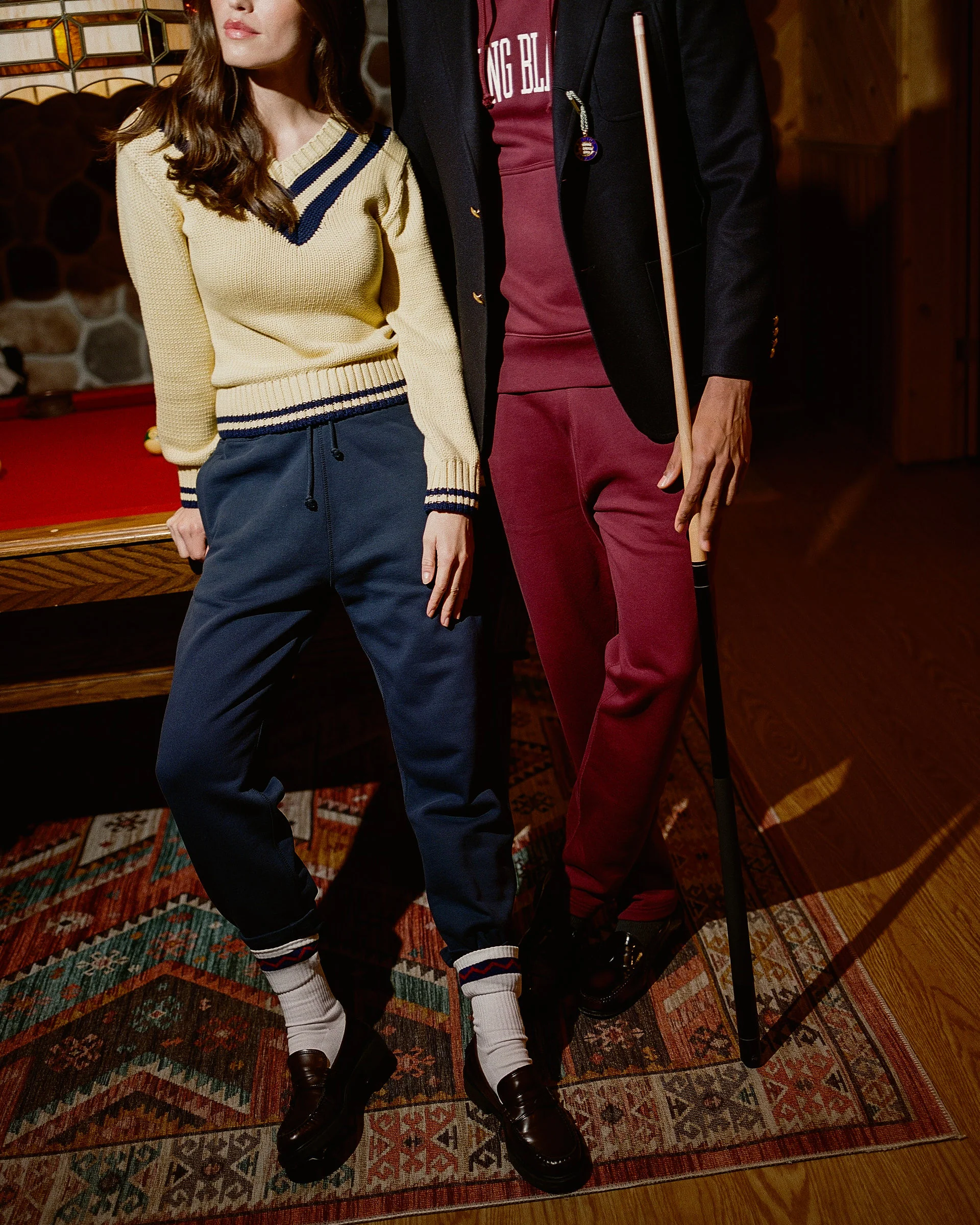 Cotton University V-Neck Sweater - Image 7