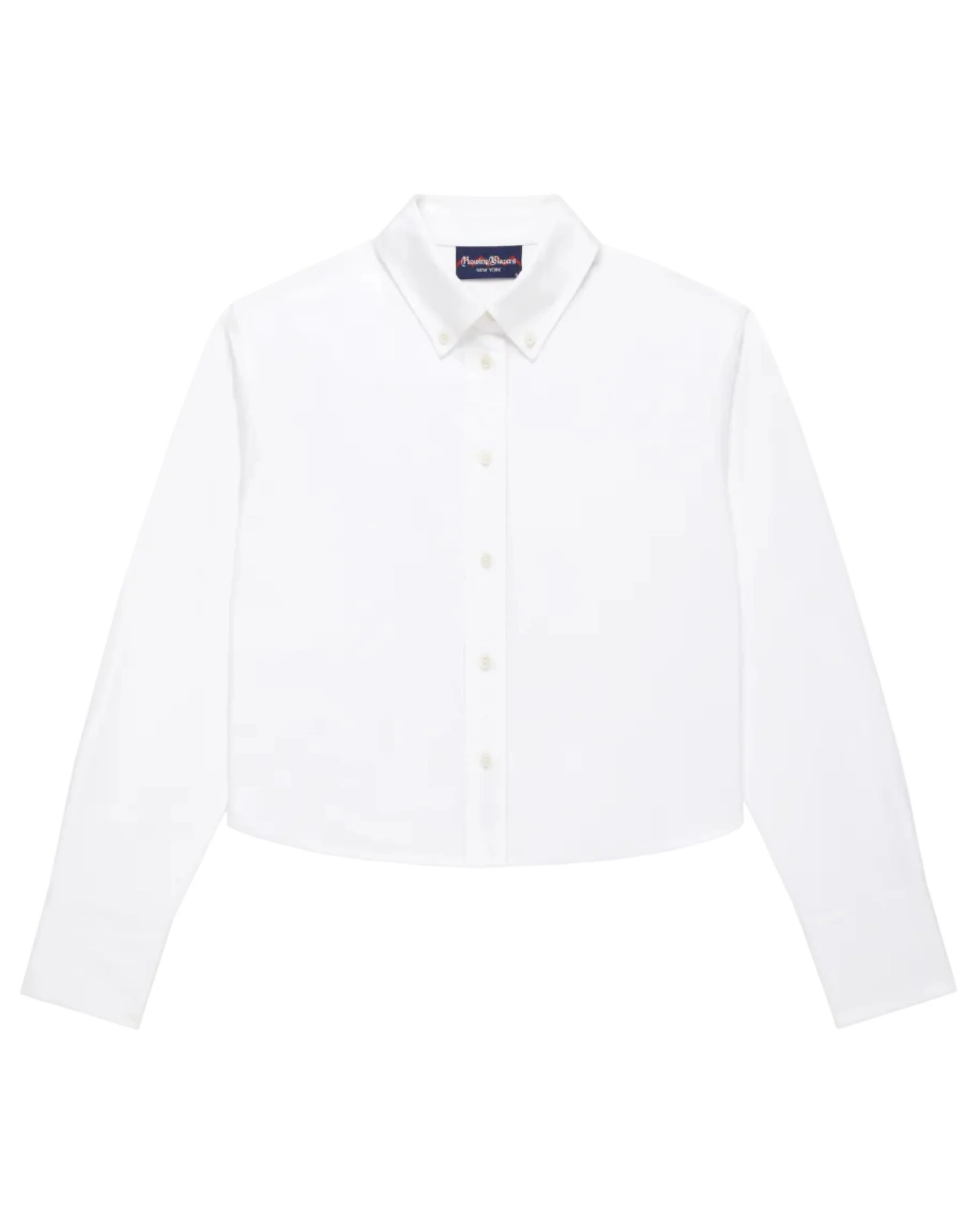 Women's Cropped Oxford Shirt White