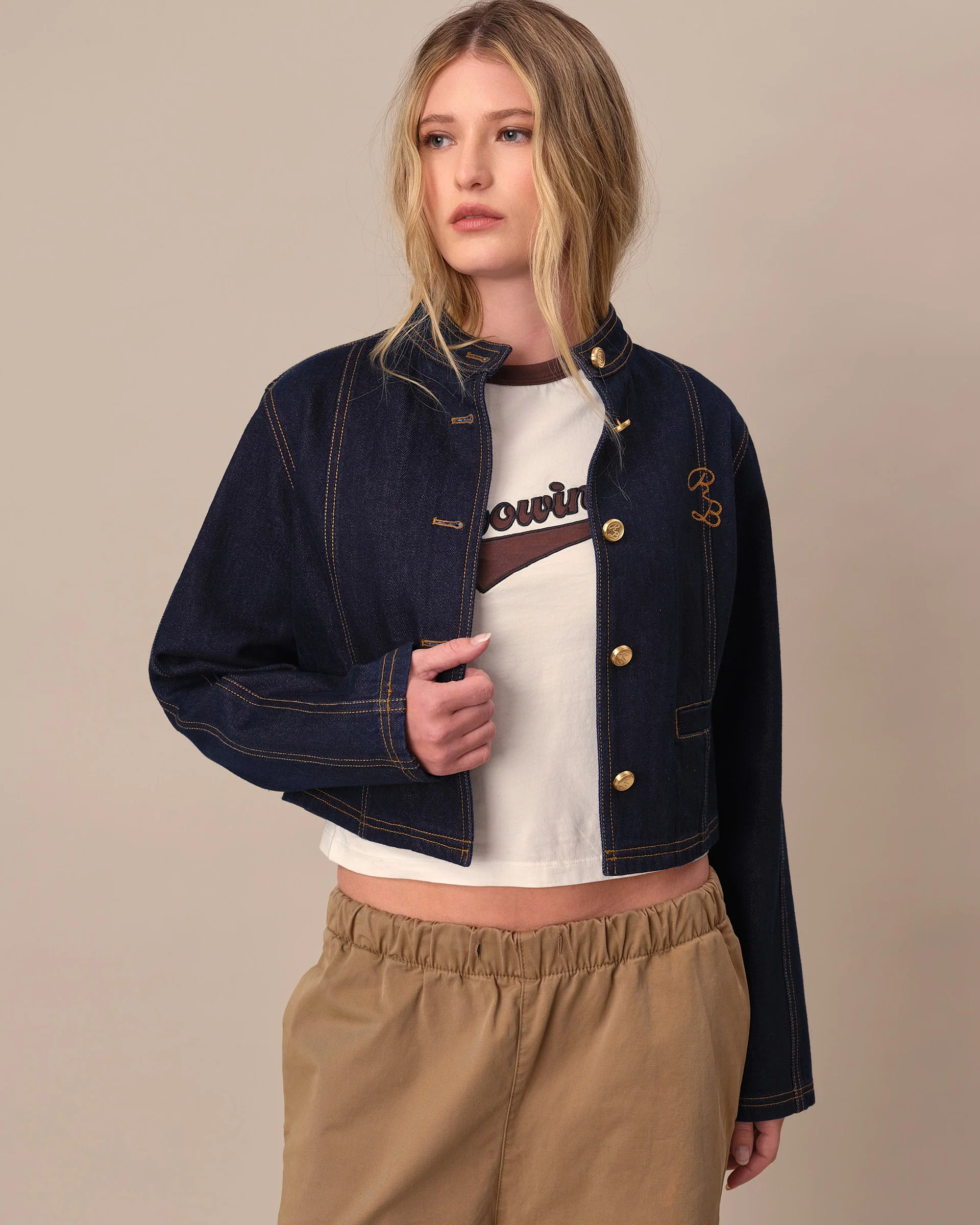 Women's Denim Jacket Rinse Wash - Image 3