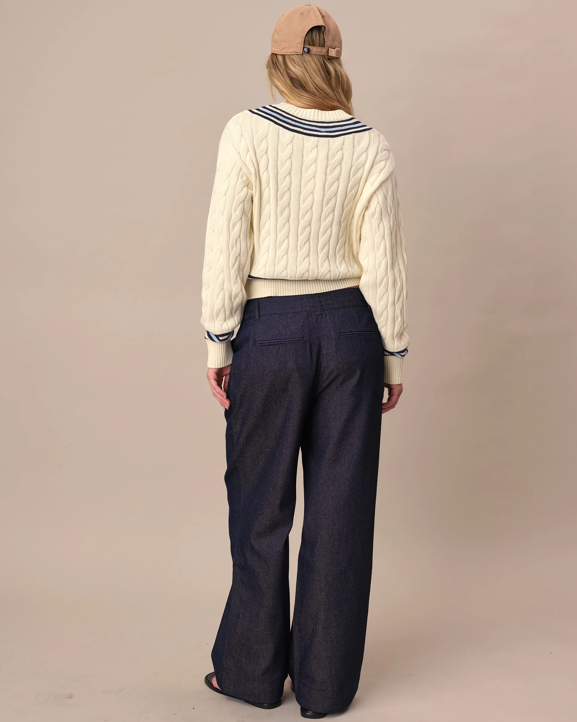 Women's Denim Trouser Dark Wash - Image 3