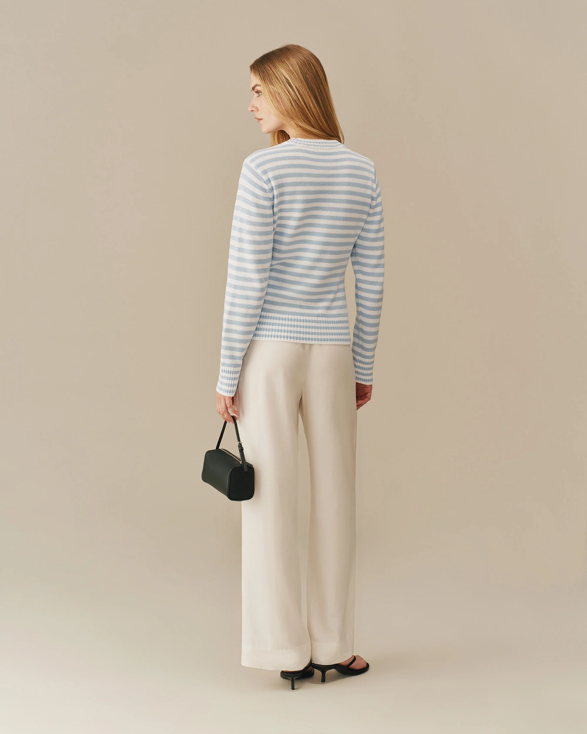 Women's Linen Tencel Everyday Trouser White - Image 4