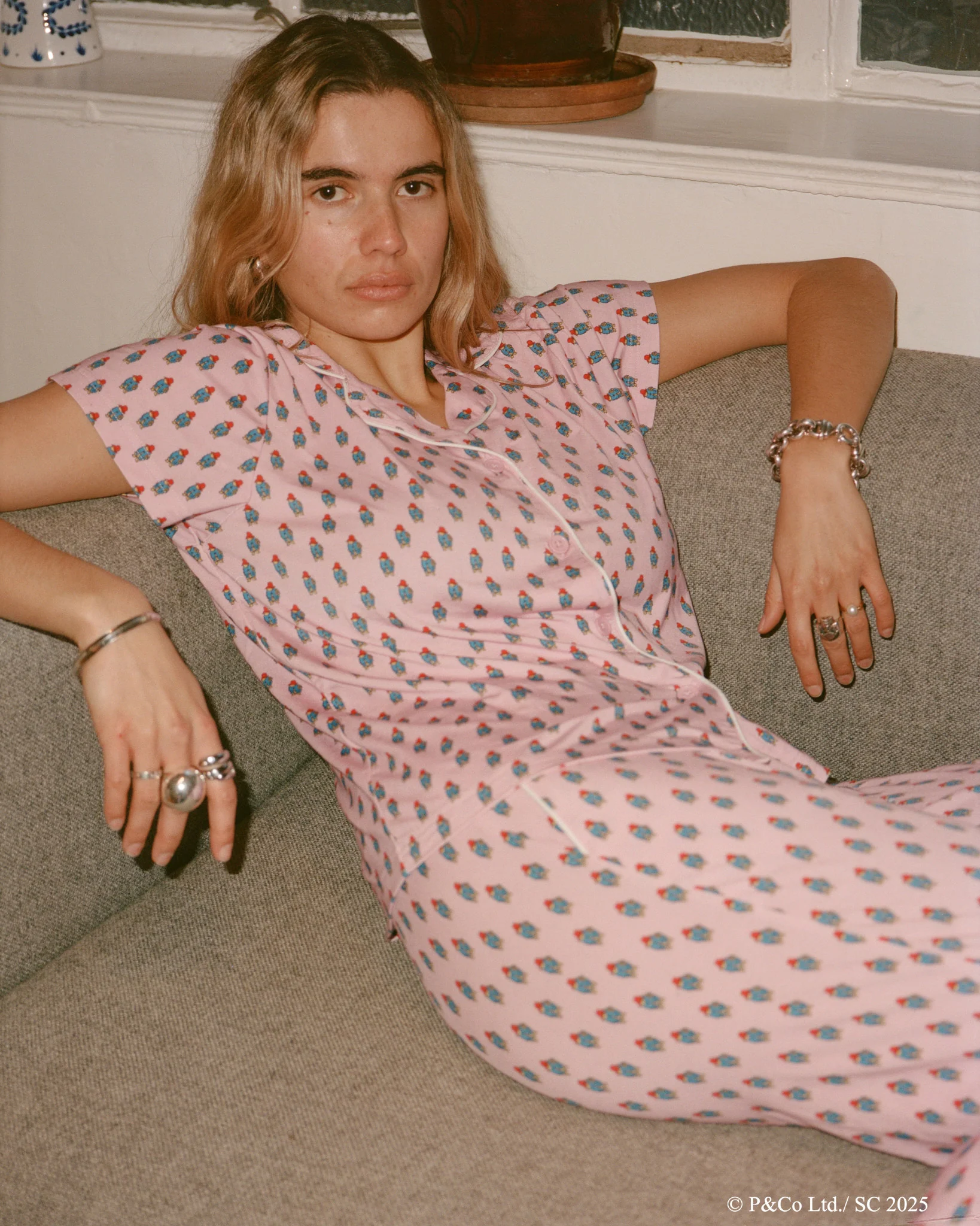 Women's Paddington Pajama Set Pink - Image 7
