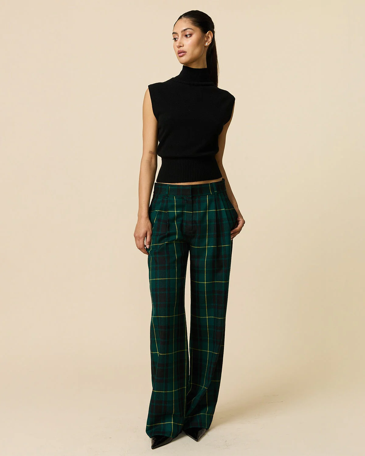 Women's Plaid Tartan Trousers Gordon Modern